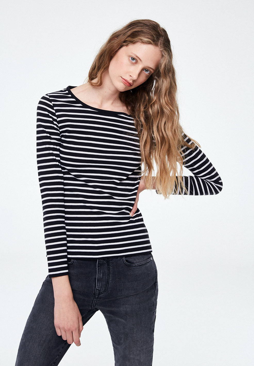 T-shirt manches longues rayé - valentina stripes