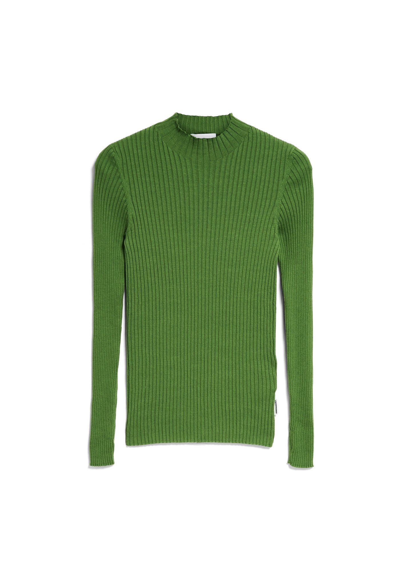 Sous-pull côtelé en coton bio | vert "alaania ivy green"