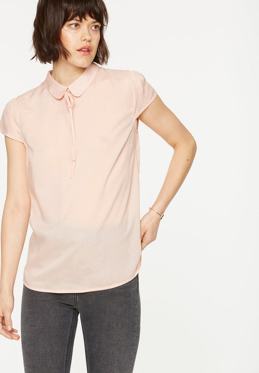 Blouse en tencel rose