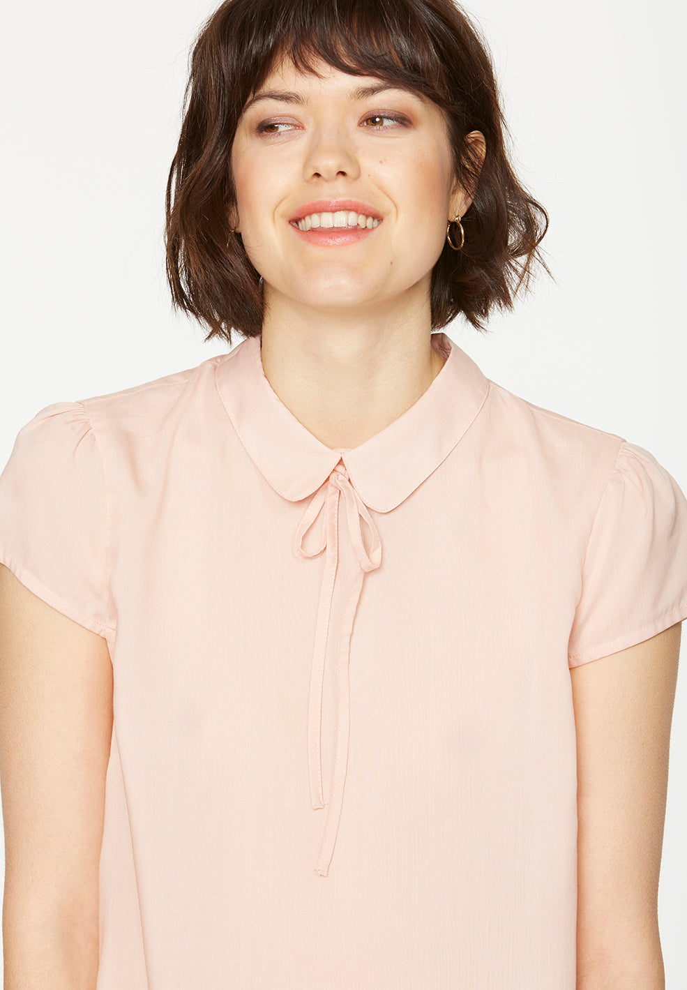 Blouse en tencel rose