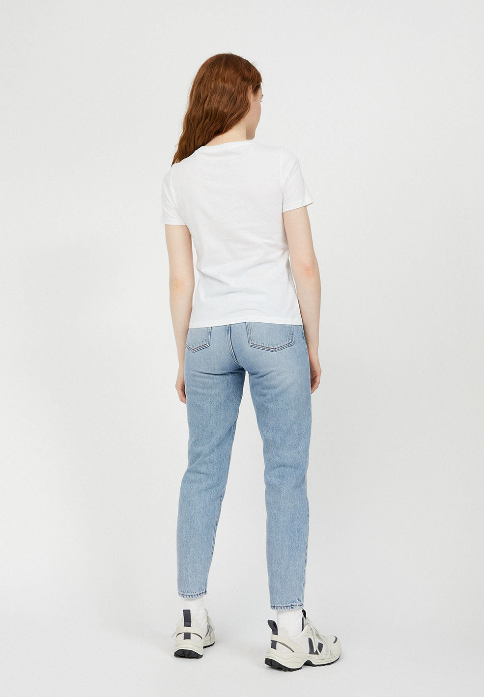T-shirt uni blanc en coton - LIDAA