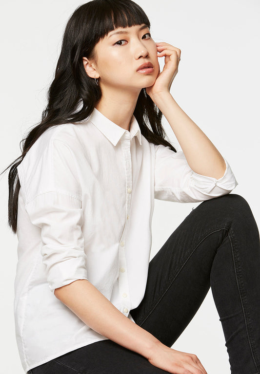 Chemise blanche en coton bio - kaja