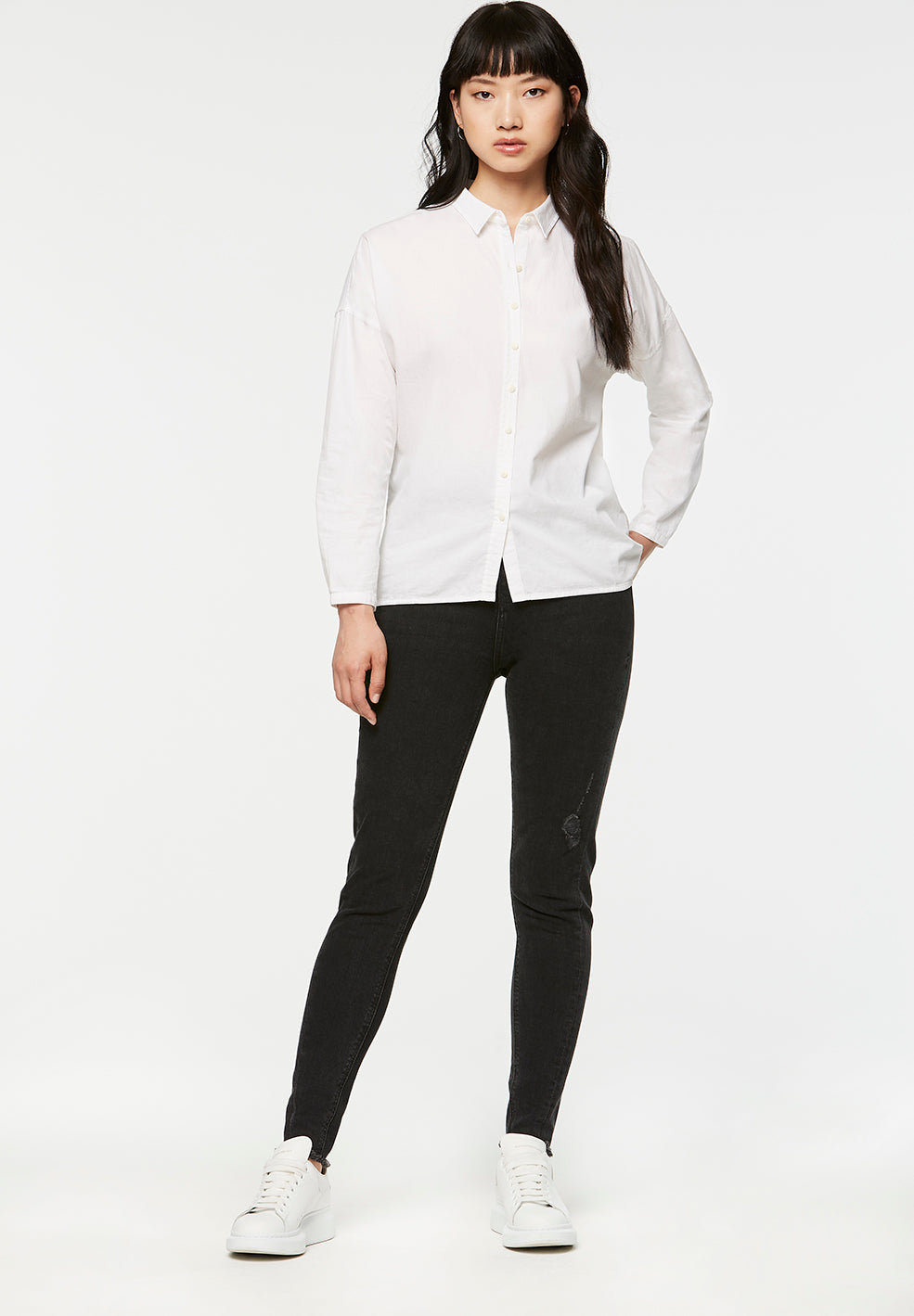 Chemise blanche en coton bio - kaja
