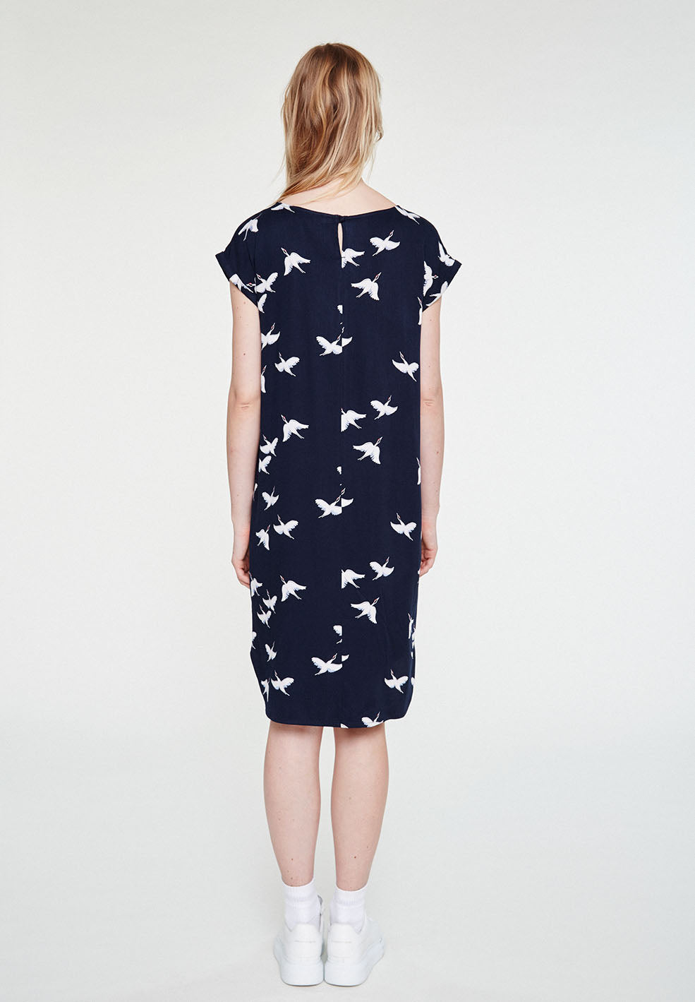Robe en lenzing bleu marine