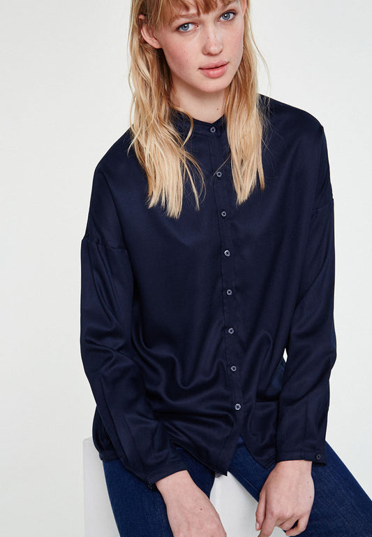 Blouse en lenzing marine