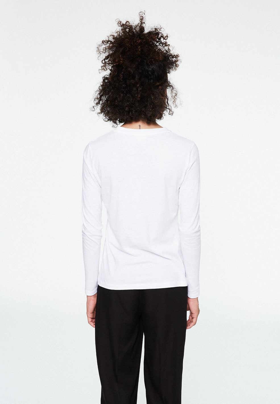 T-shirt manches longues brodé en coton biologique - Laraa Vespa