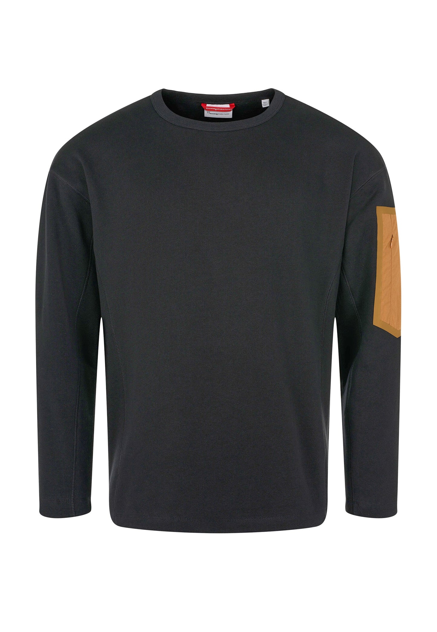 Pull ample noir en coton bio - utility crew neck sweat black jet