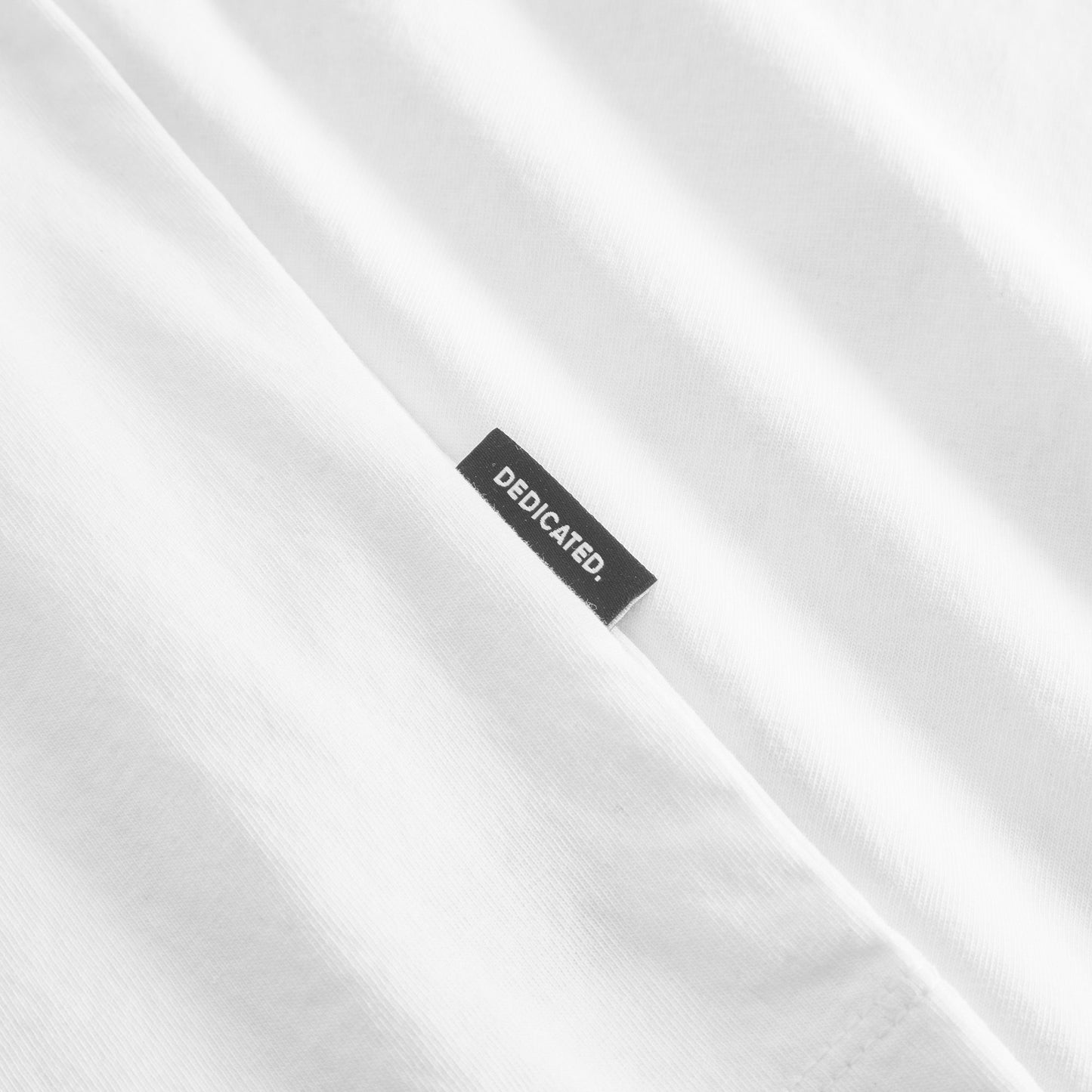 T-shirt en coton bio | blanc " vadstena les fleurs white"