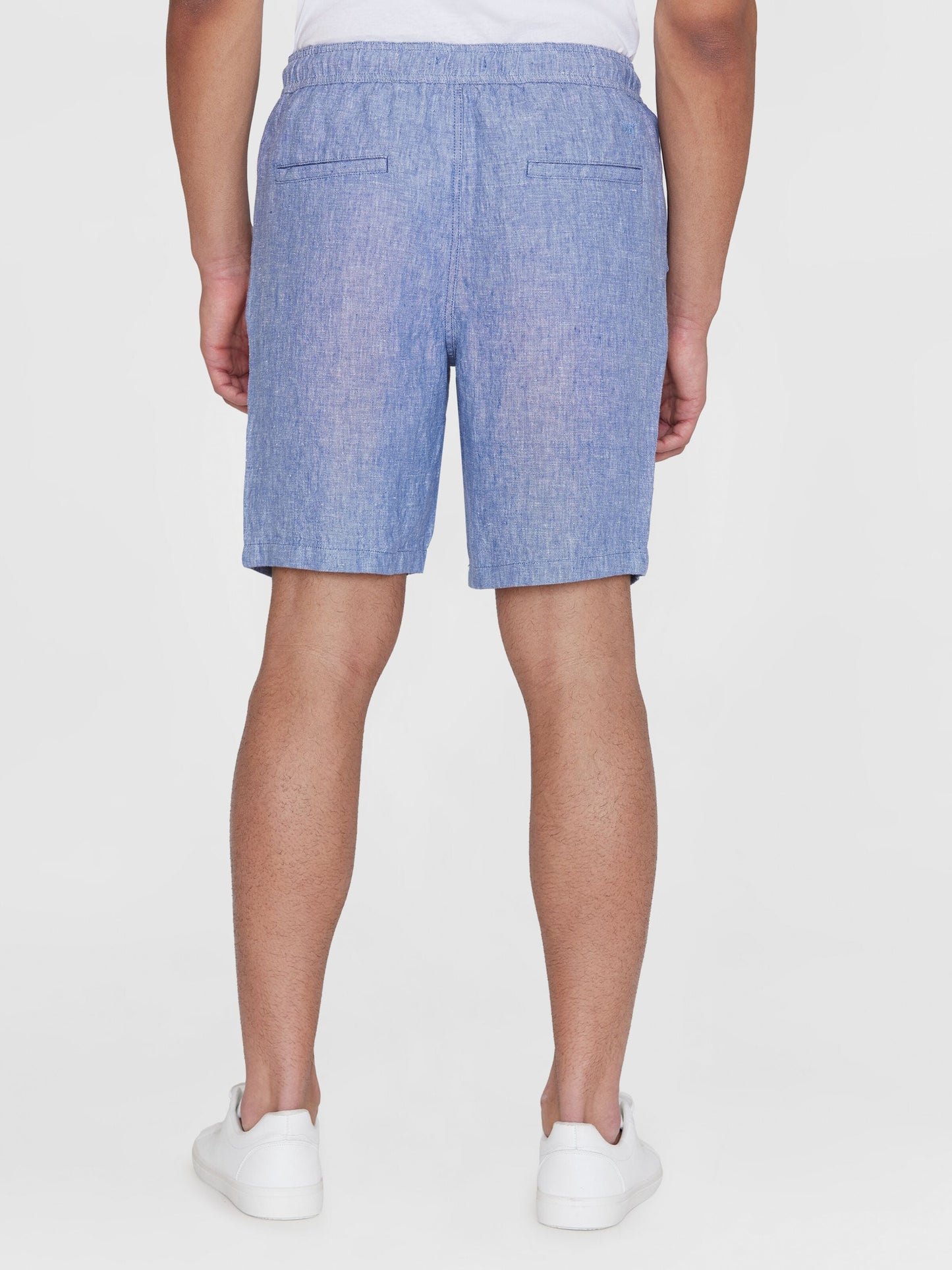 Short en lin bio | Bleu en lin "fig loose linen shorts moonlight blue"