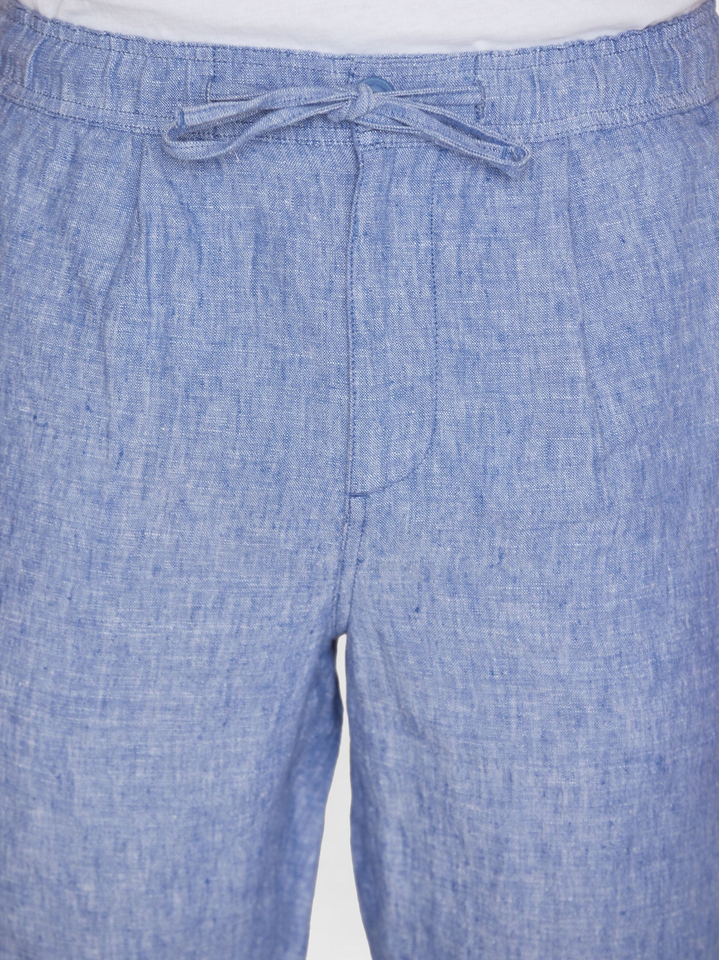 Short en lin bio | Bleu en lin "fig loose linen shorts moonlight blue"