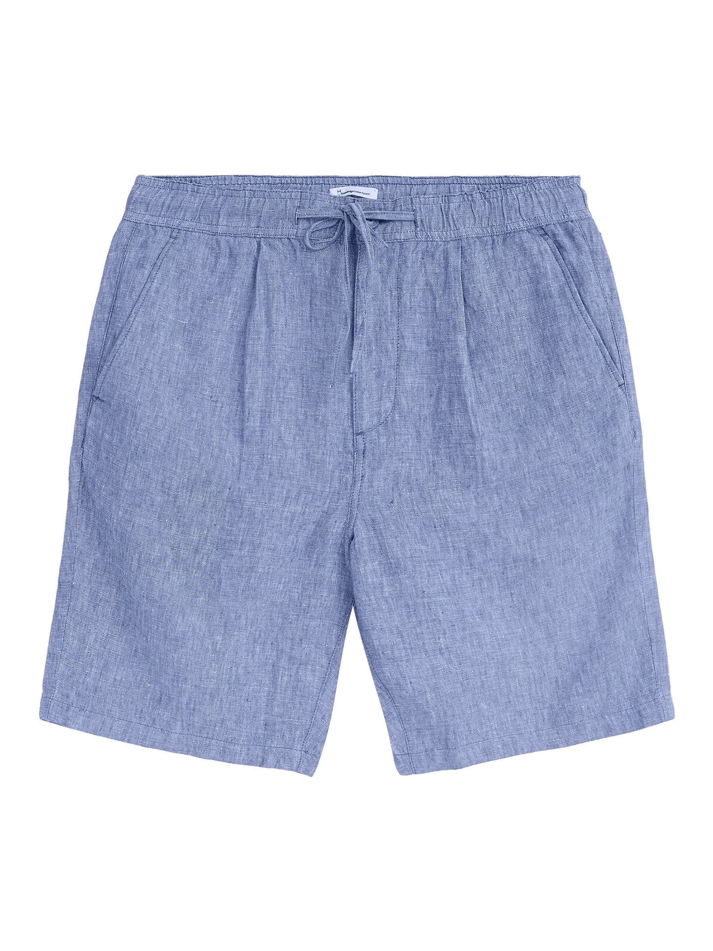 Short en lin bio | Bleu en lin "fig loose linen shorts moonlight blue"