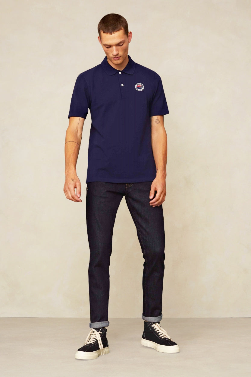 Jean slim en coton recyclé | bleu "charles - rinse"