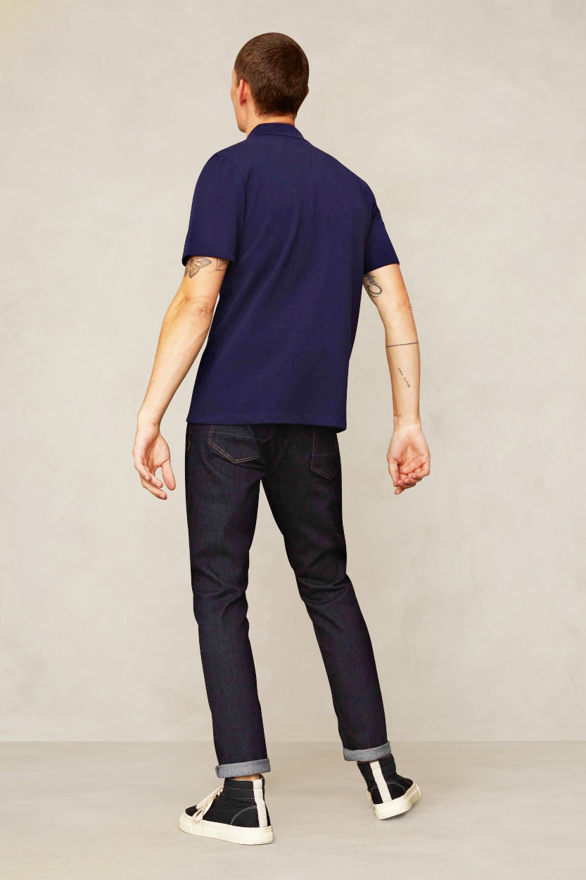 Jean slim en coton recyclé | bleu "charles - rinse"
