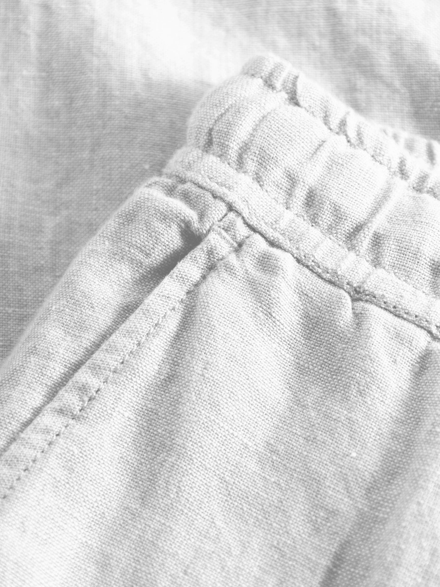 Pantalon en lin bio | Blanc "fig loose linen pants bright white"