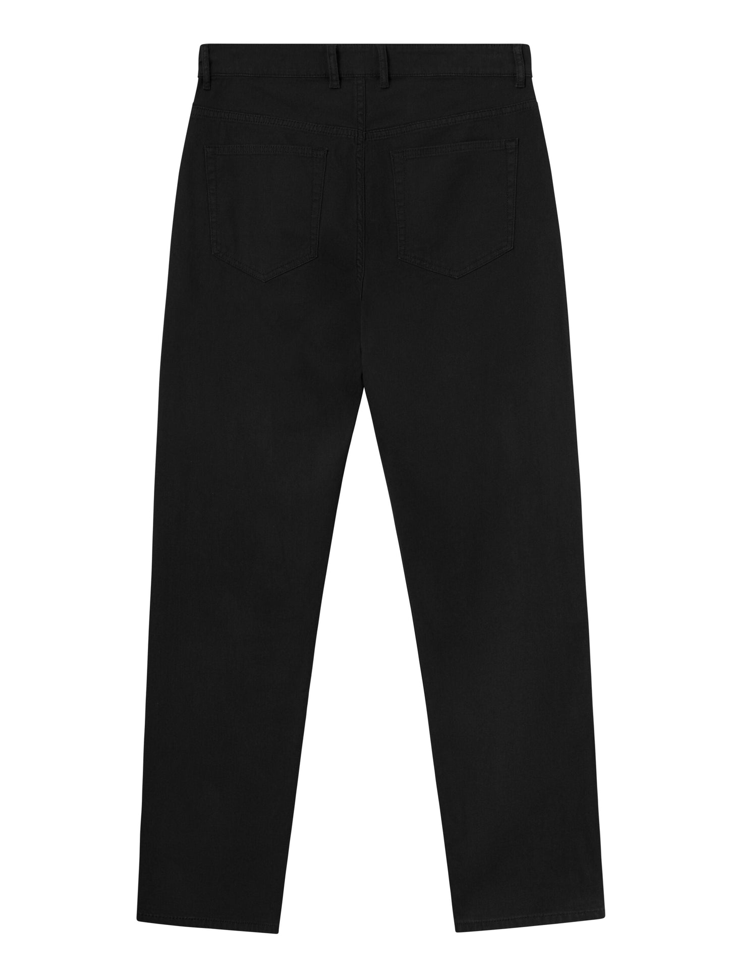 Pantalon droit noir en coton bio - tim 5-pocket canvas relaxed fit pant black jet