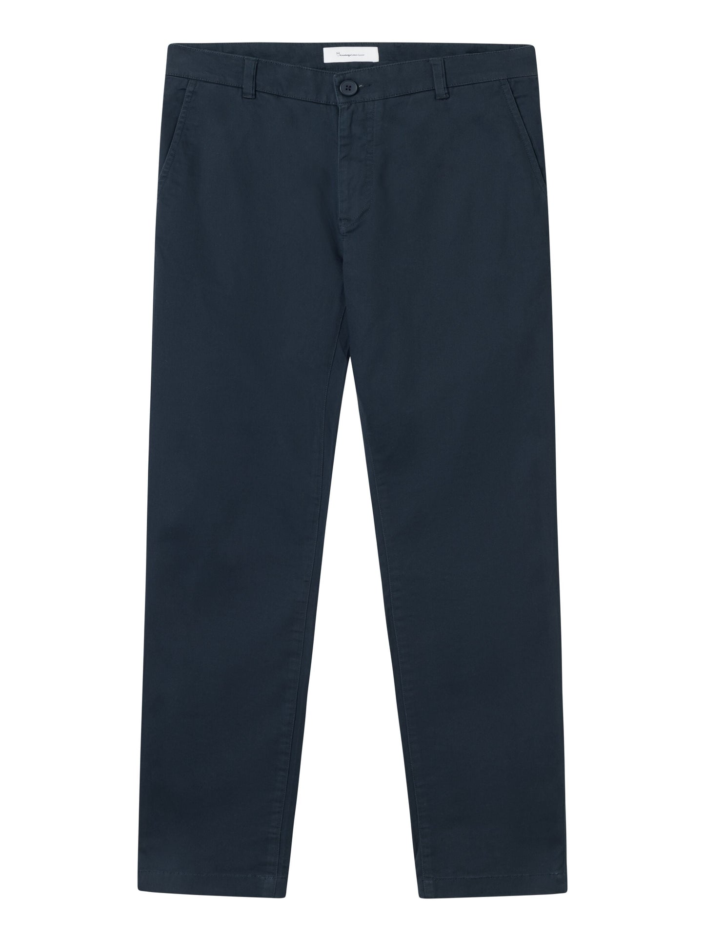 Chino en coton bio | marine "luca slim twill chino total eclipse"
