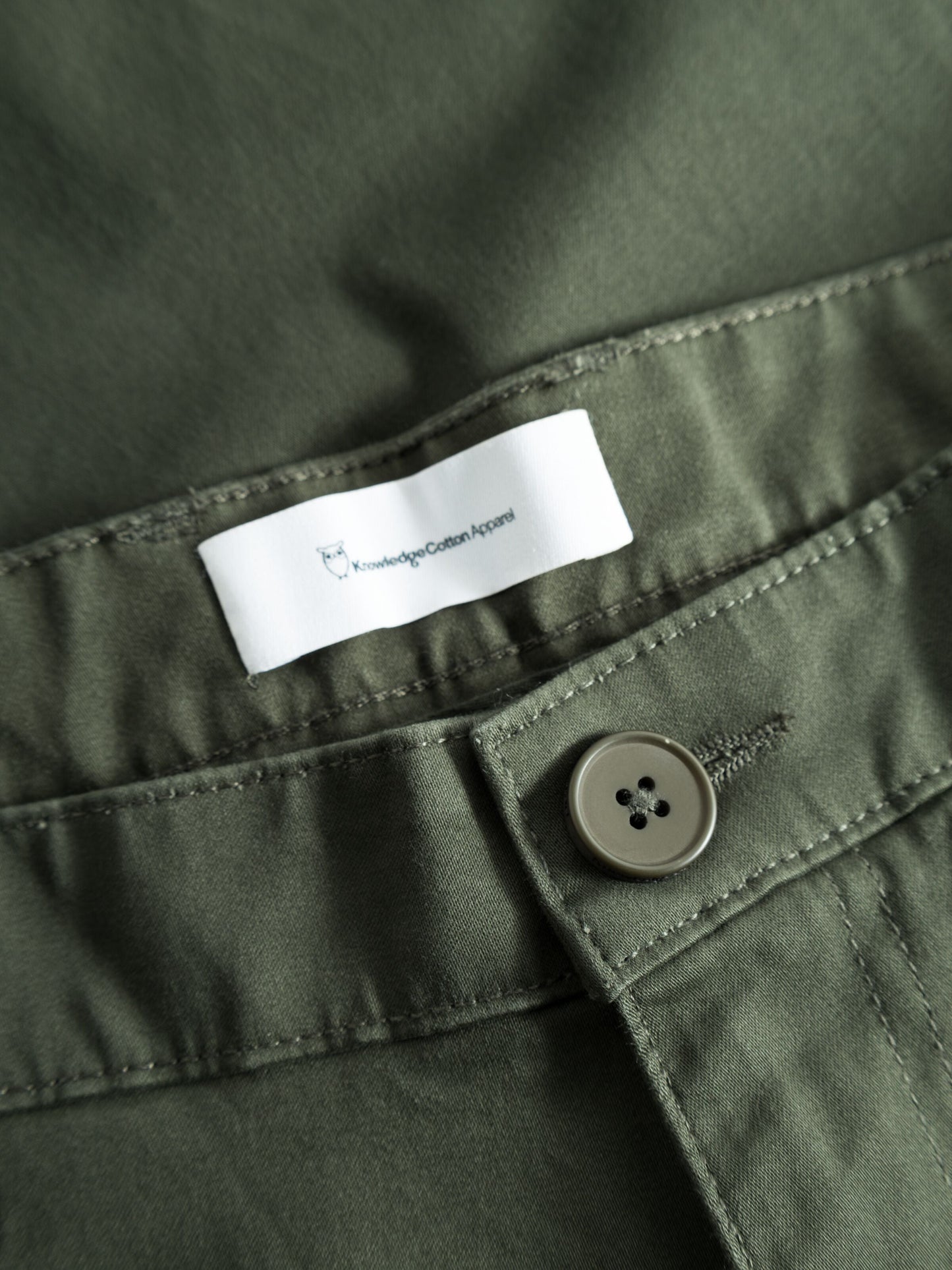 Chino en coton bio | vert "luca slim twill chino forrest night"