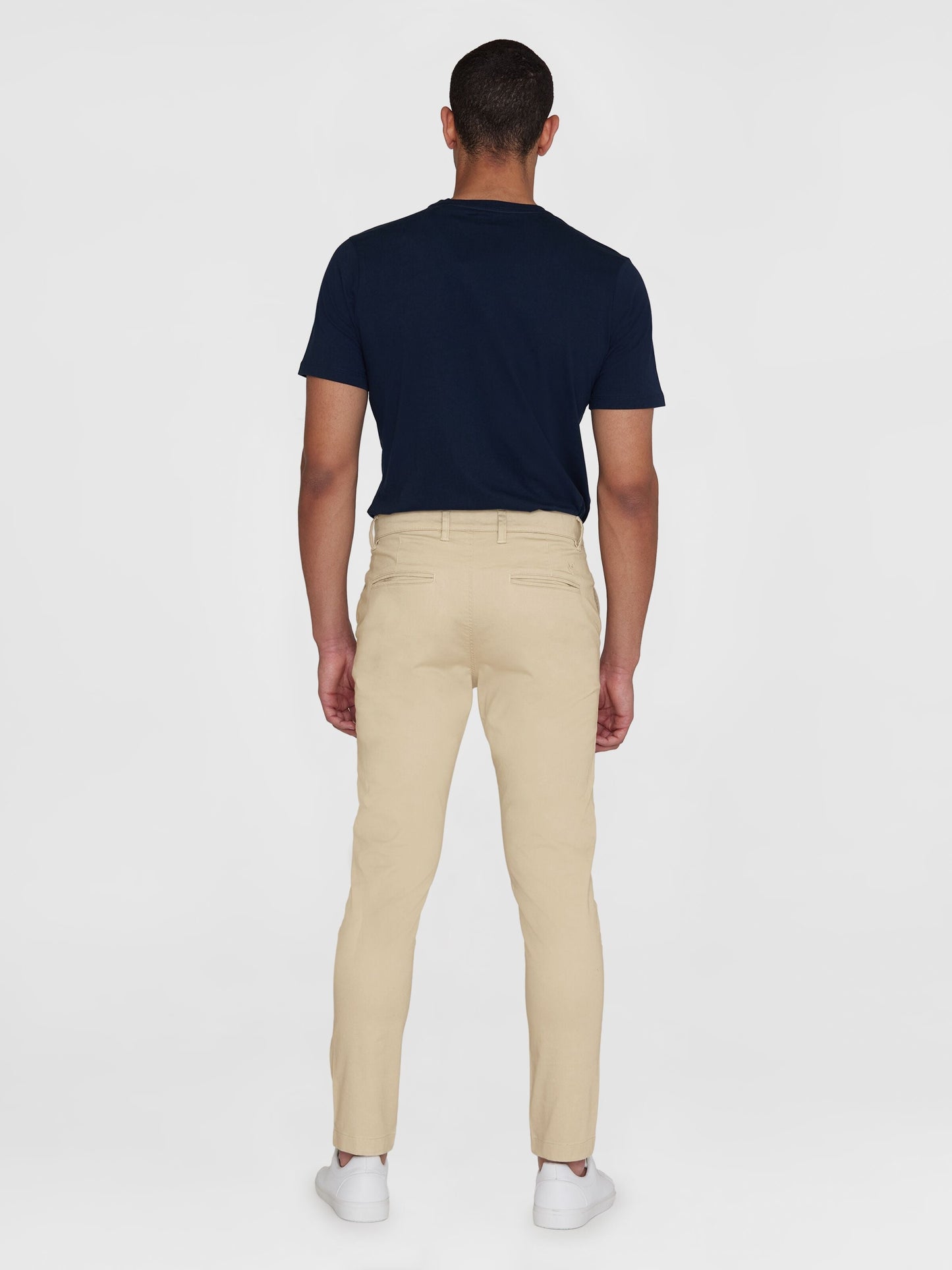 Chino en coton bio | beige "luca comfort chino pant light feather gray"