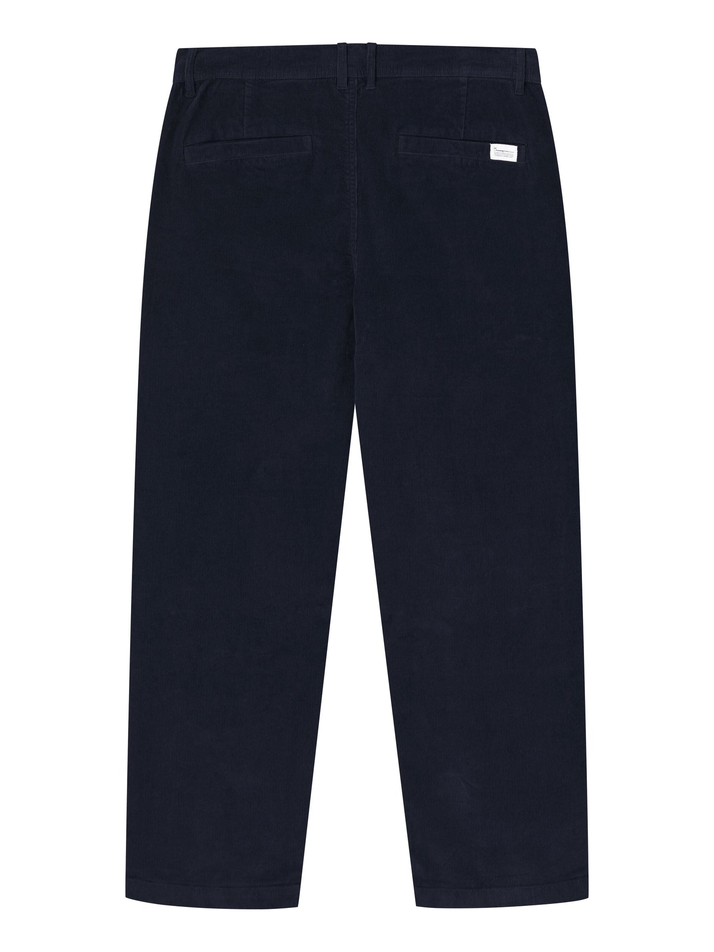 Pantalon droit velours en coton bio | marine "flint wide corduroy chino pants night sky"