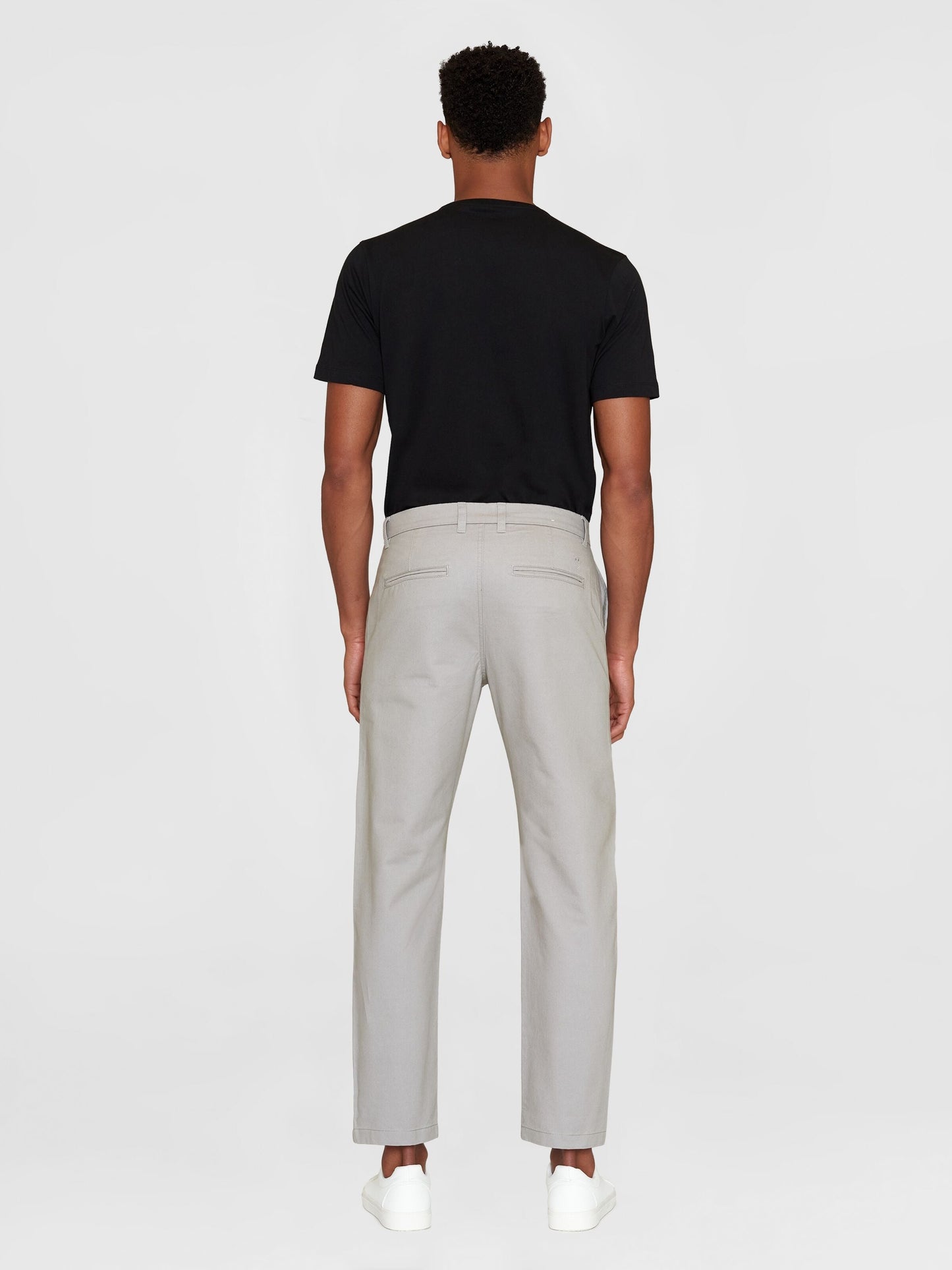 Chino en sergé de coton bio | Gris "chuck regular chino twill alloy"