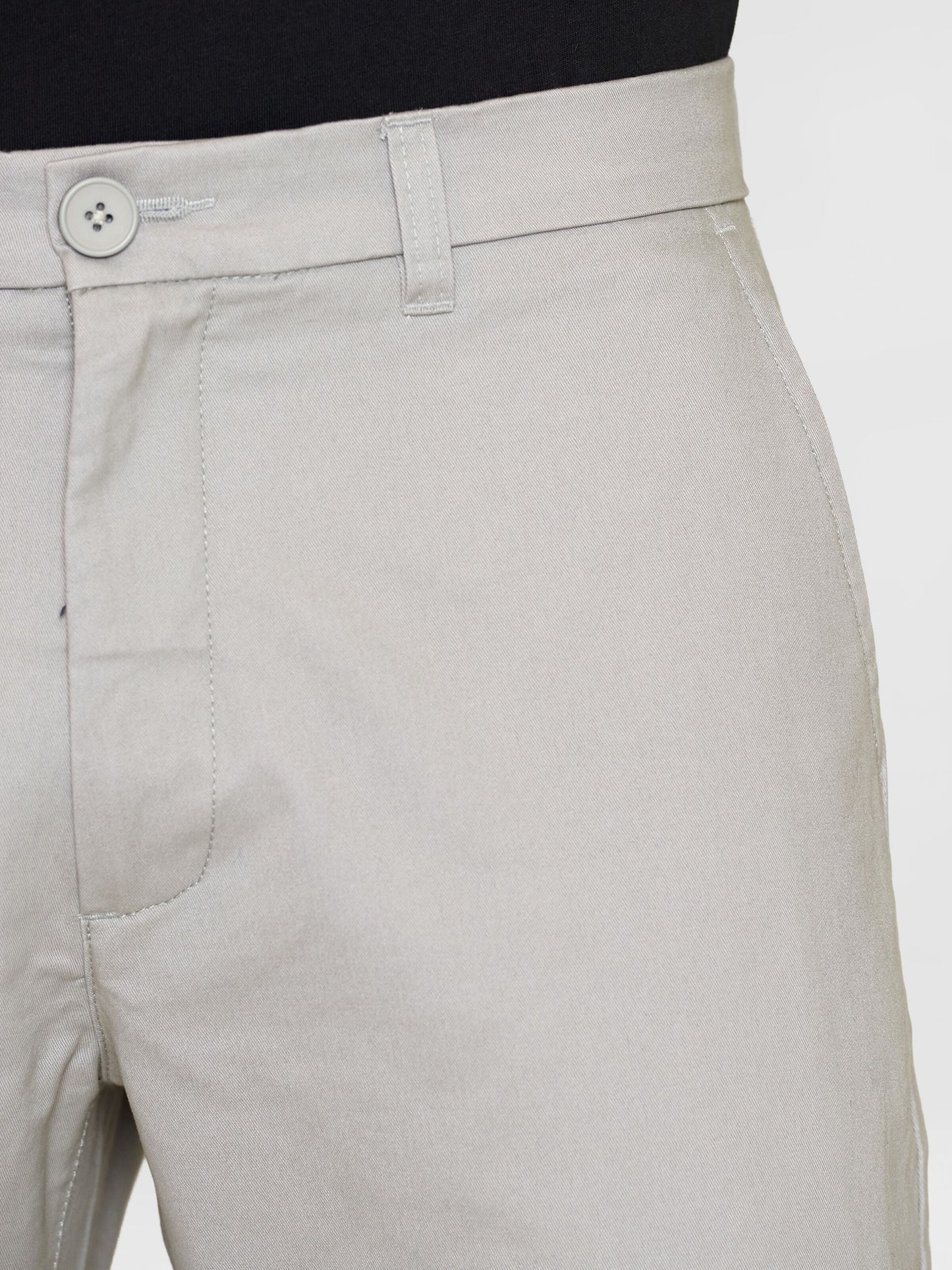 Chino en sergé de coton bio | Gris "chuck regular chino twill alloy"