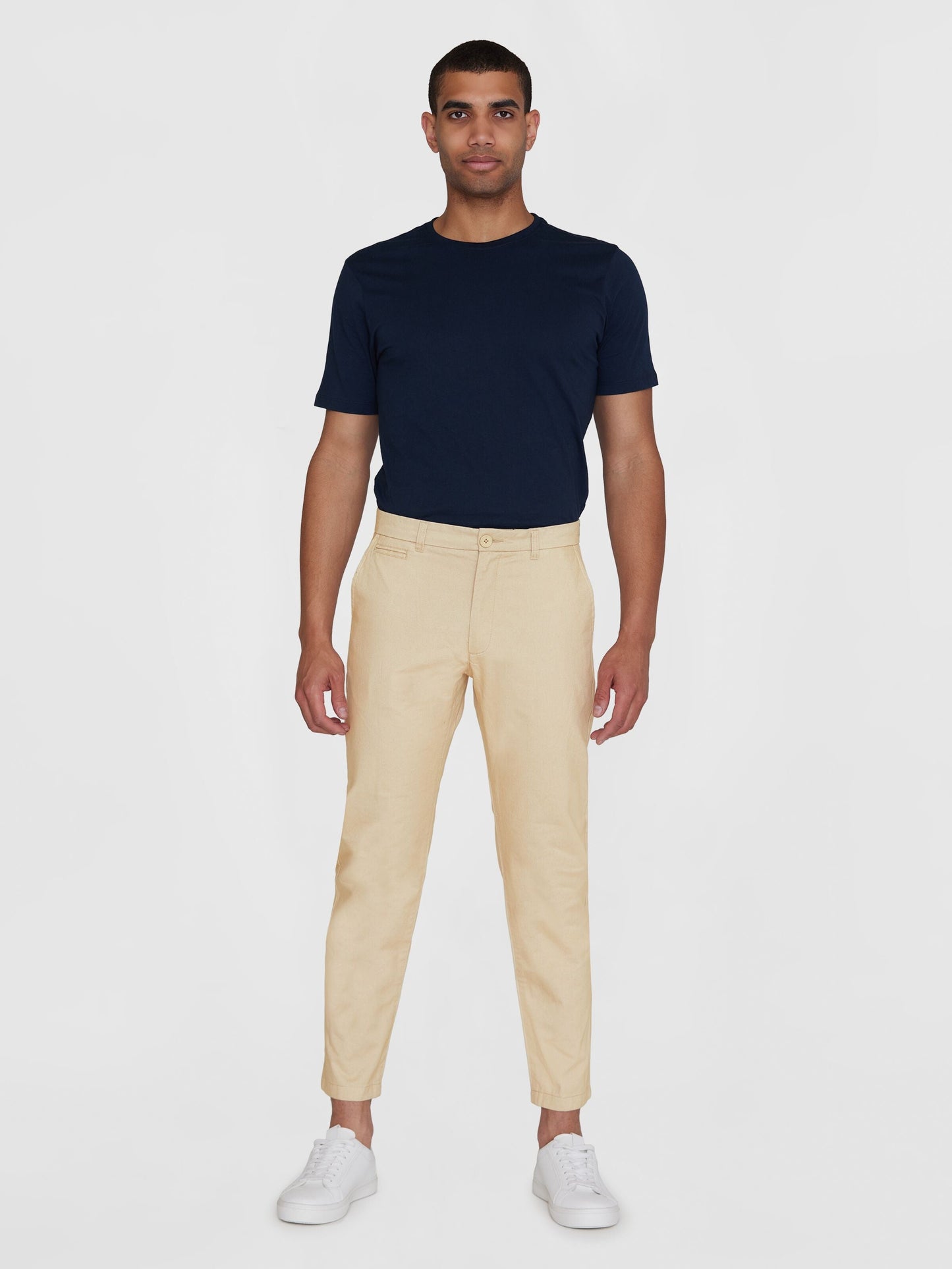Chino en coton bio | Beige "chuck regular chino twill light feather gray"