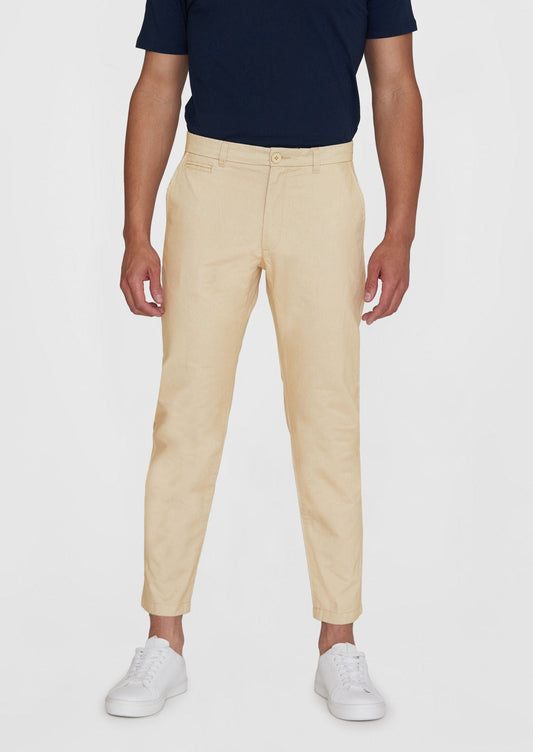 Chino en coton bio | Beige "chuck regular chino twill light feather gray"