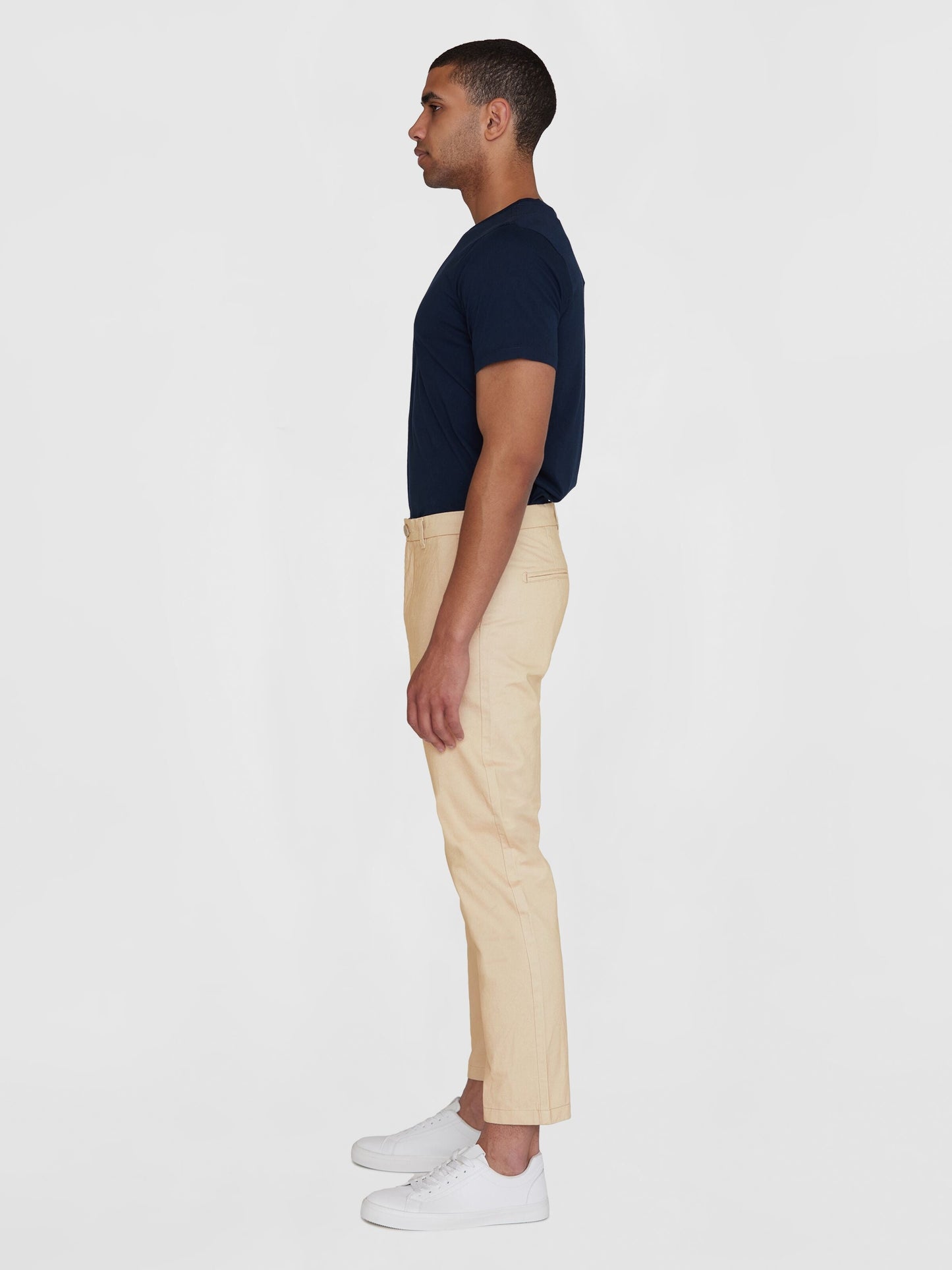Chino en coton bio | Beige "chuck regular chino twill light feather gray"
