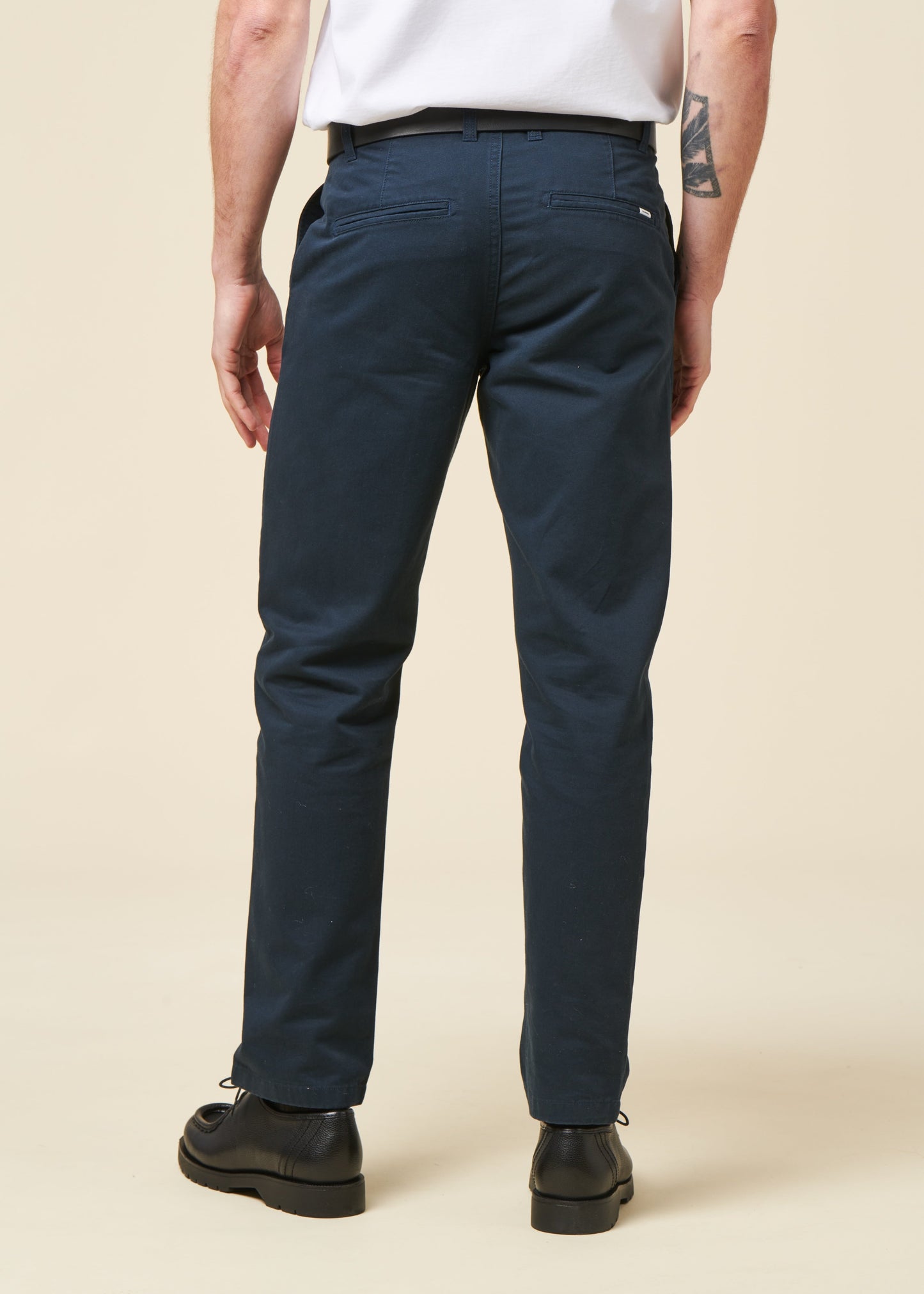 Chino droit en coton bio | Marine "chuck regular chino twill pants total eclipse"