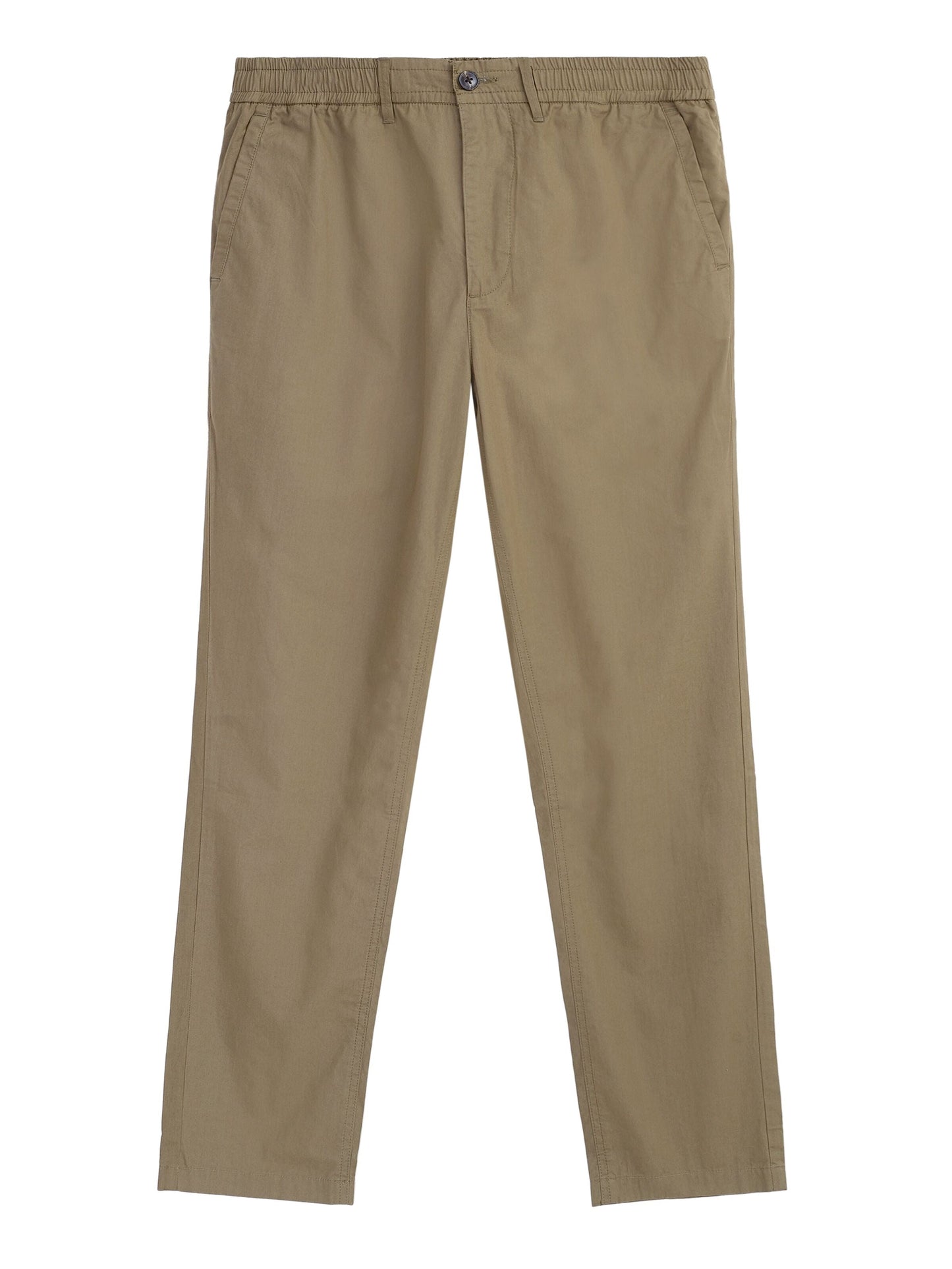 Pantalon droit en coton bio | Vert olive "tim tapered poplin burned olive"