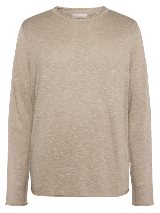 Pull en tencel® (procédé Lyocell) | gris "Crew neck knit tencel™ - ocs - 1228 light feather gray"