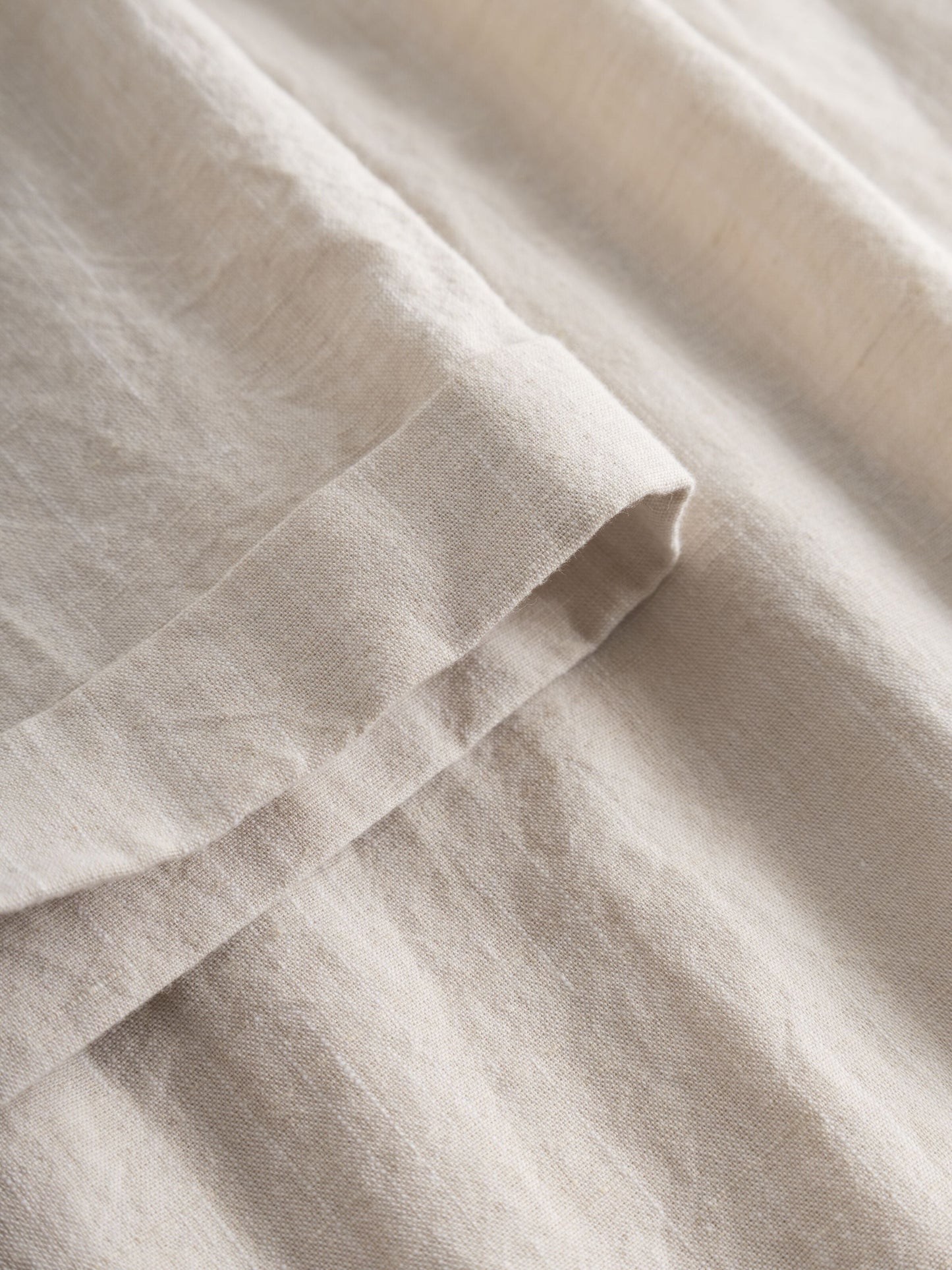 Chemisette en coton et lin bio | Beige chiné "regular linen short sleeve light feather gray"