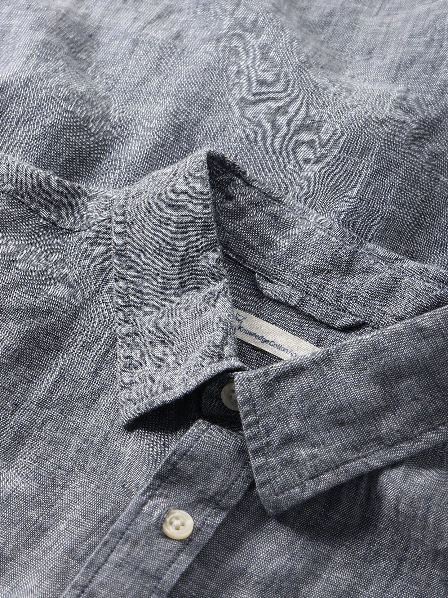 Chemise en lin biologique | vintage indigo "regular linen shirt vintage indigo"