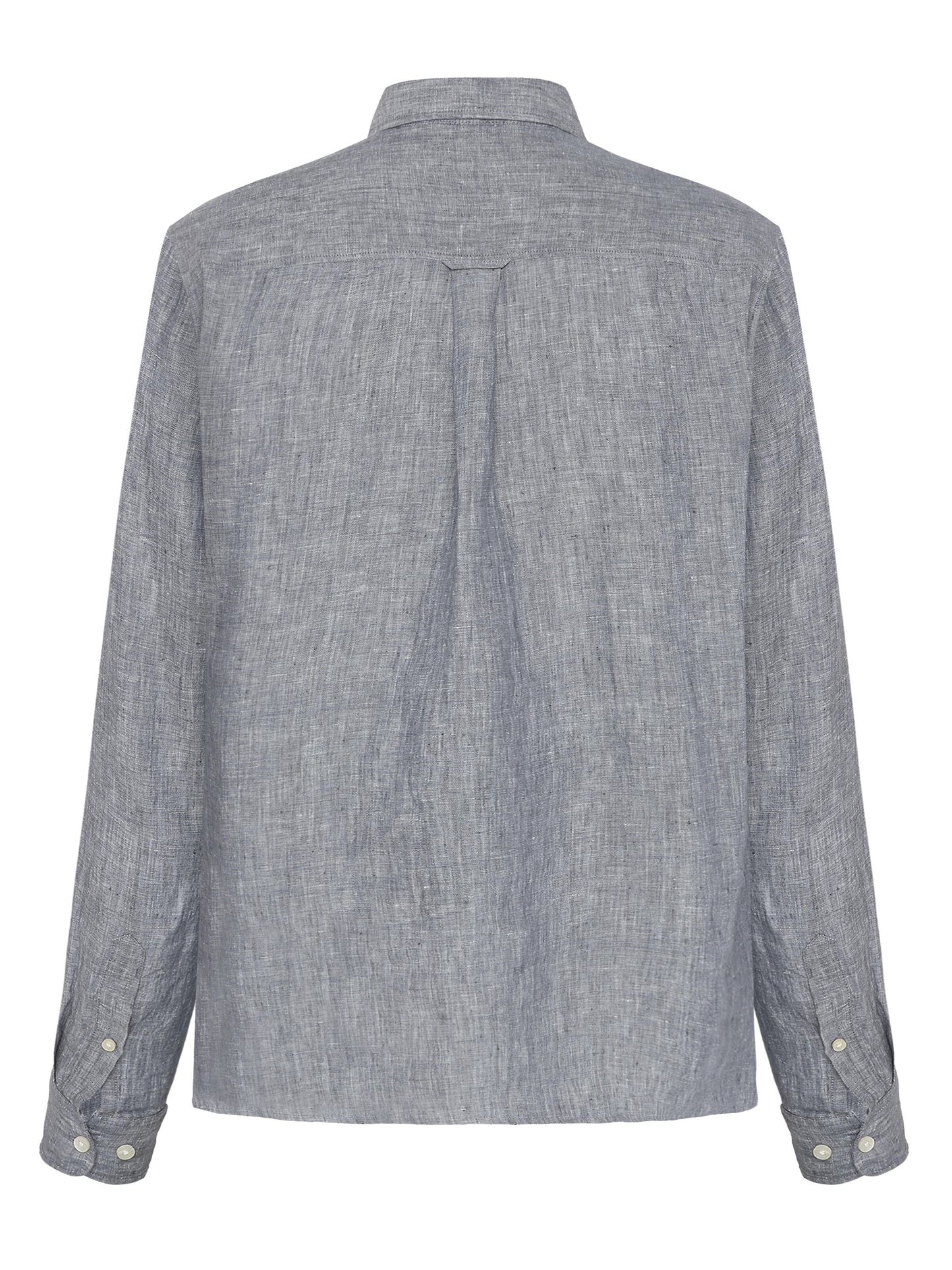 Chemise en lin biologique | vintage indigo "regular linen shirt vintage indigo"