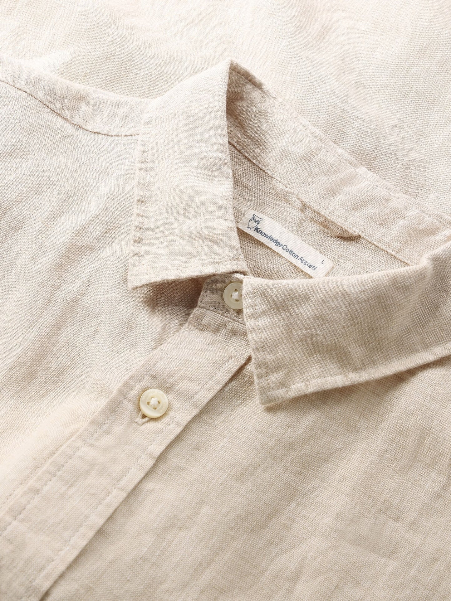 Chemise en lin biologique | gris "regular linen shirt light feather gray"