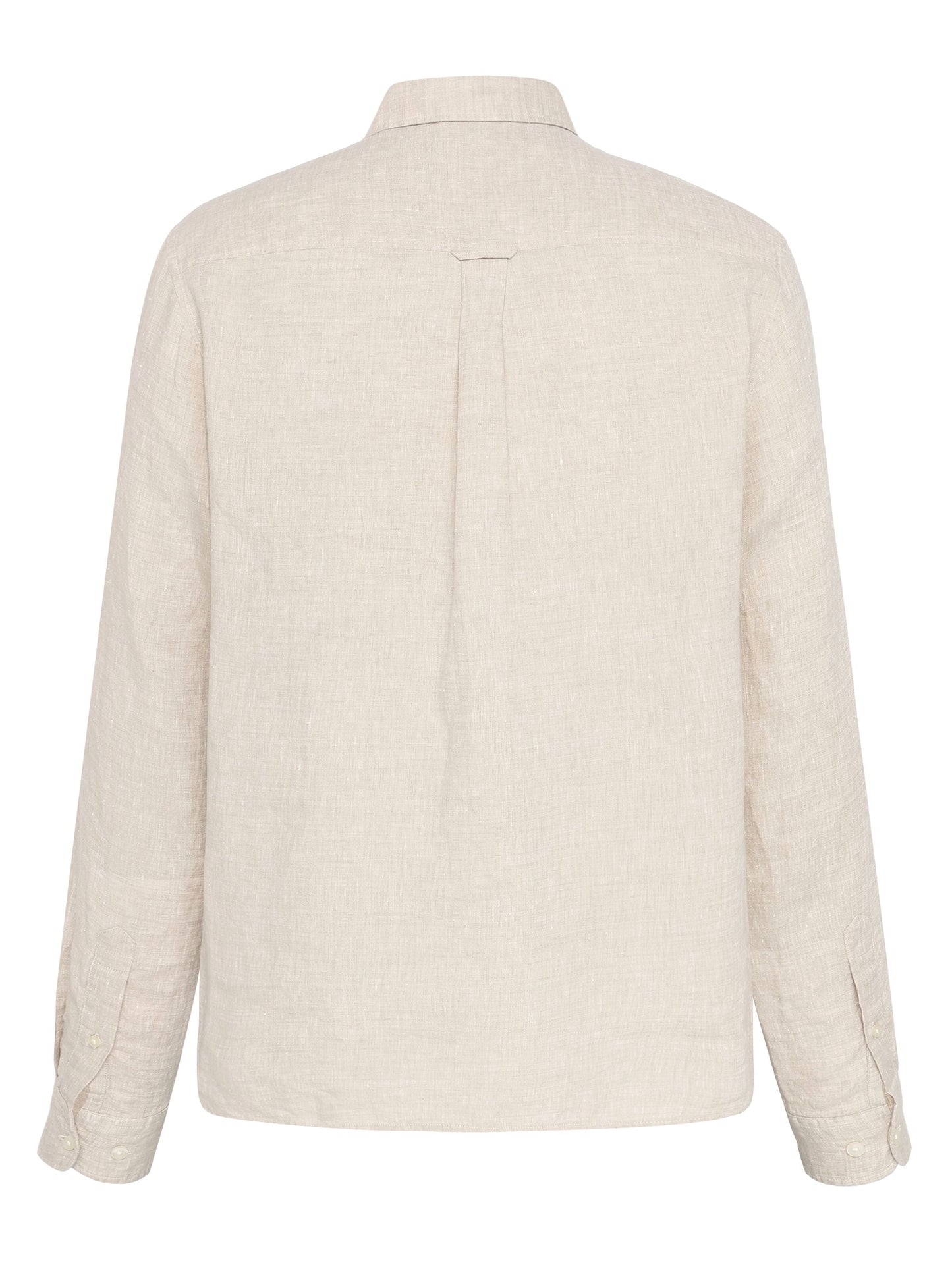 Chemise en lin biologique | gris "regular linen shirt light feather gray"