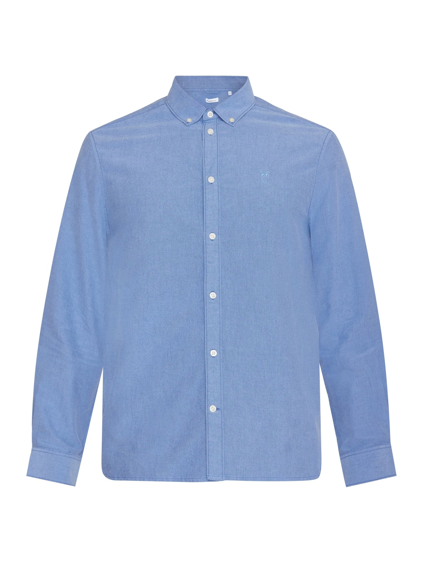 Chemise en coton bio | Bleu denim "harald small owl oxford regular fit shirt dark denim"