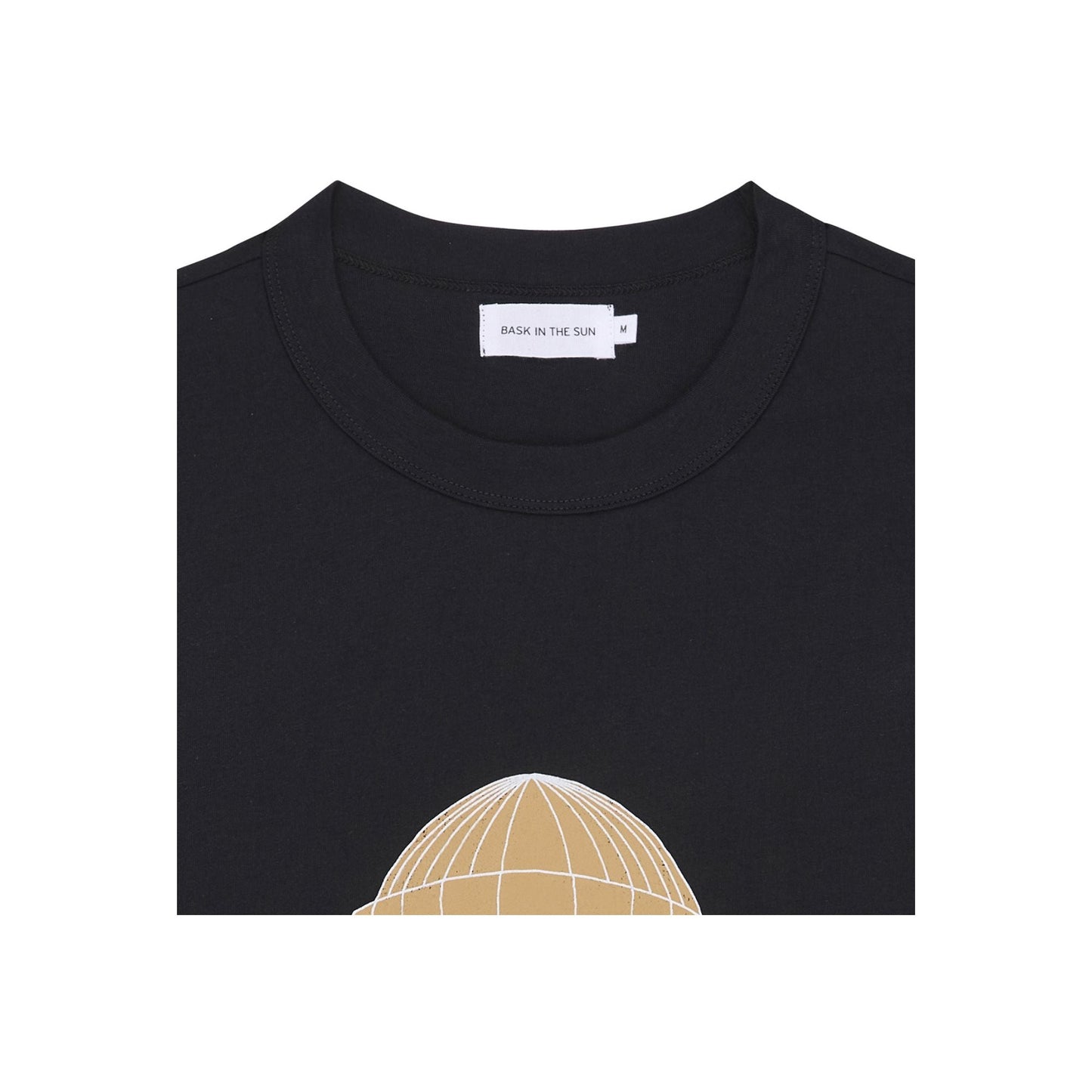 T-shirt imprimé en coton bio | noir "night smoking pipe tee"