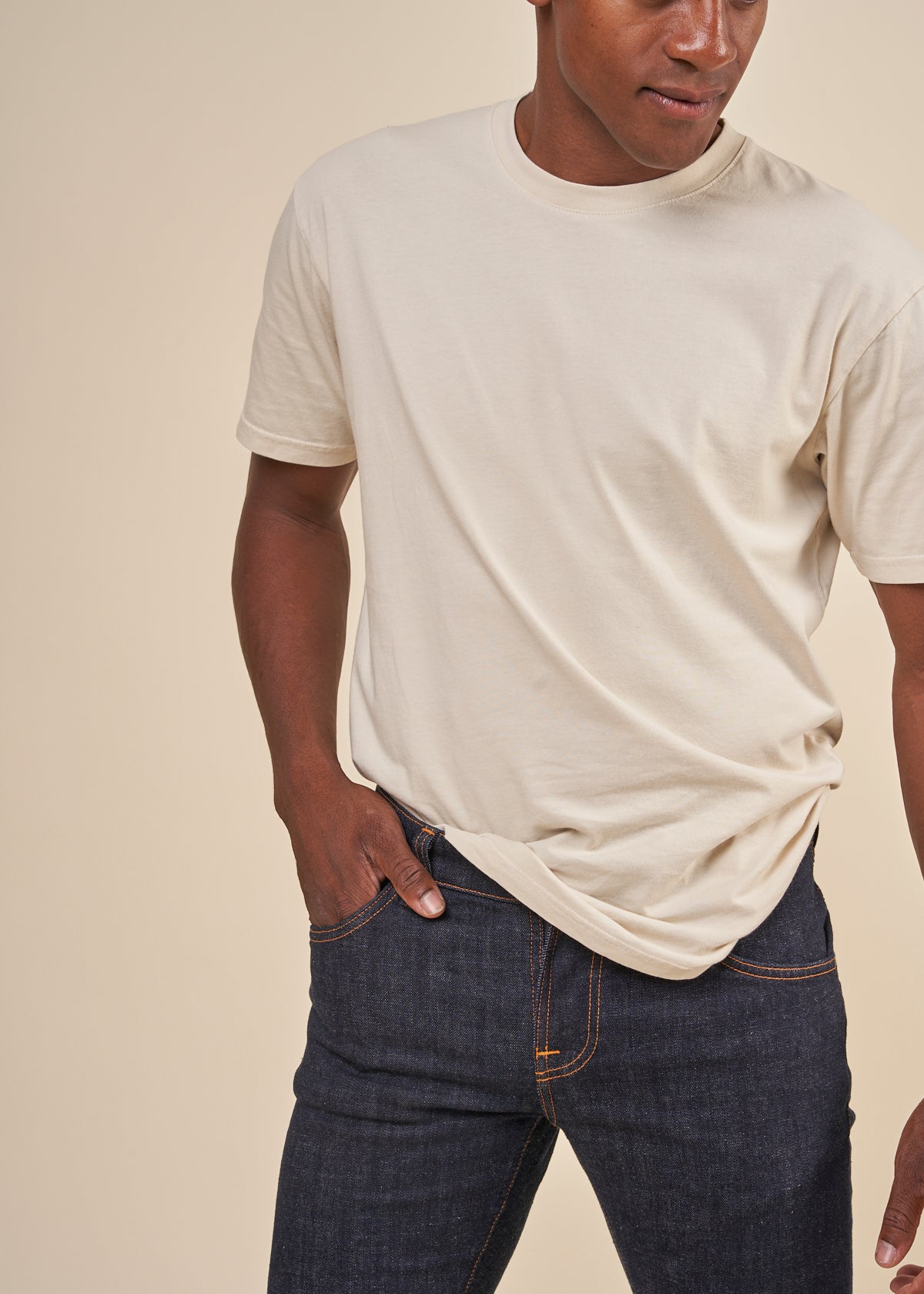 Jean skinny coton bio | brut "Tight Terry Rinse twill"