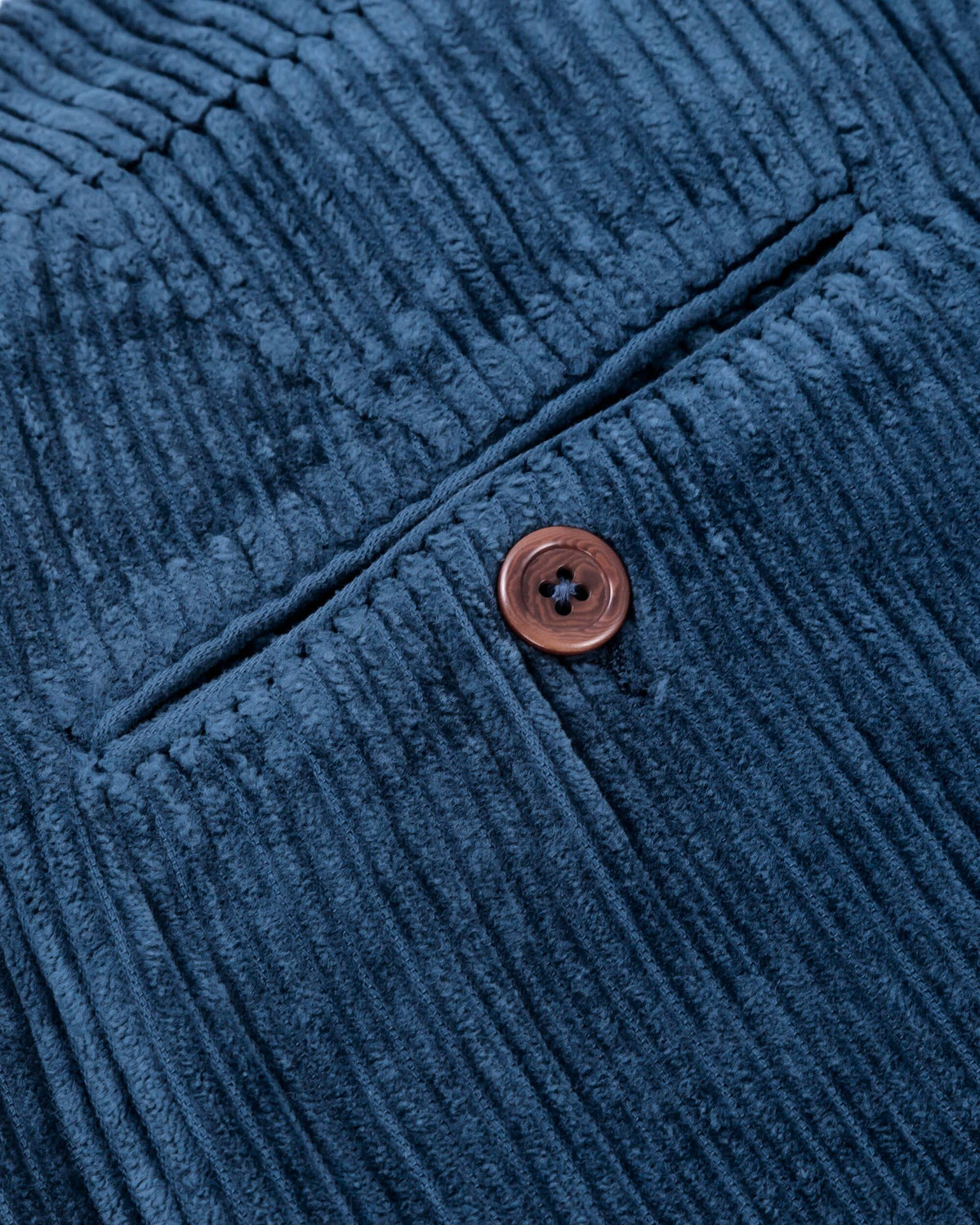 Pantalon droit en velours de coton bio | Marine "corduroy pants indigo"