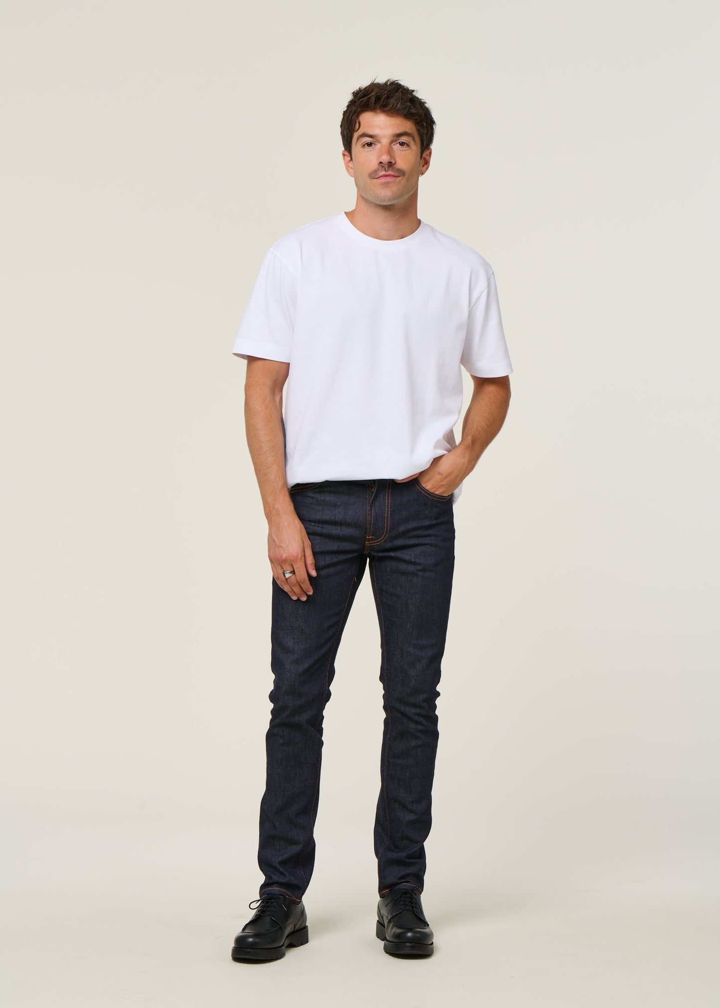 Jean slim en coton bio | brut "lean dean dry 16 dips"