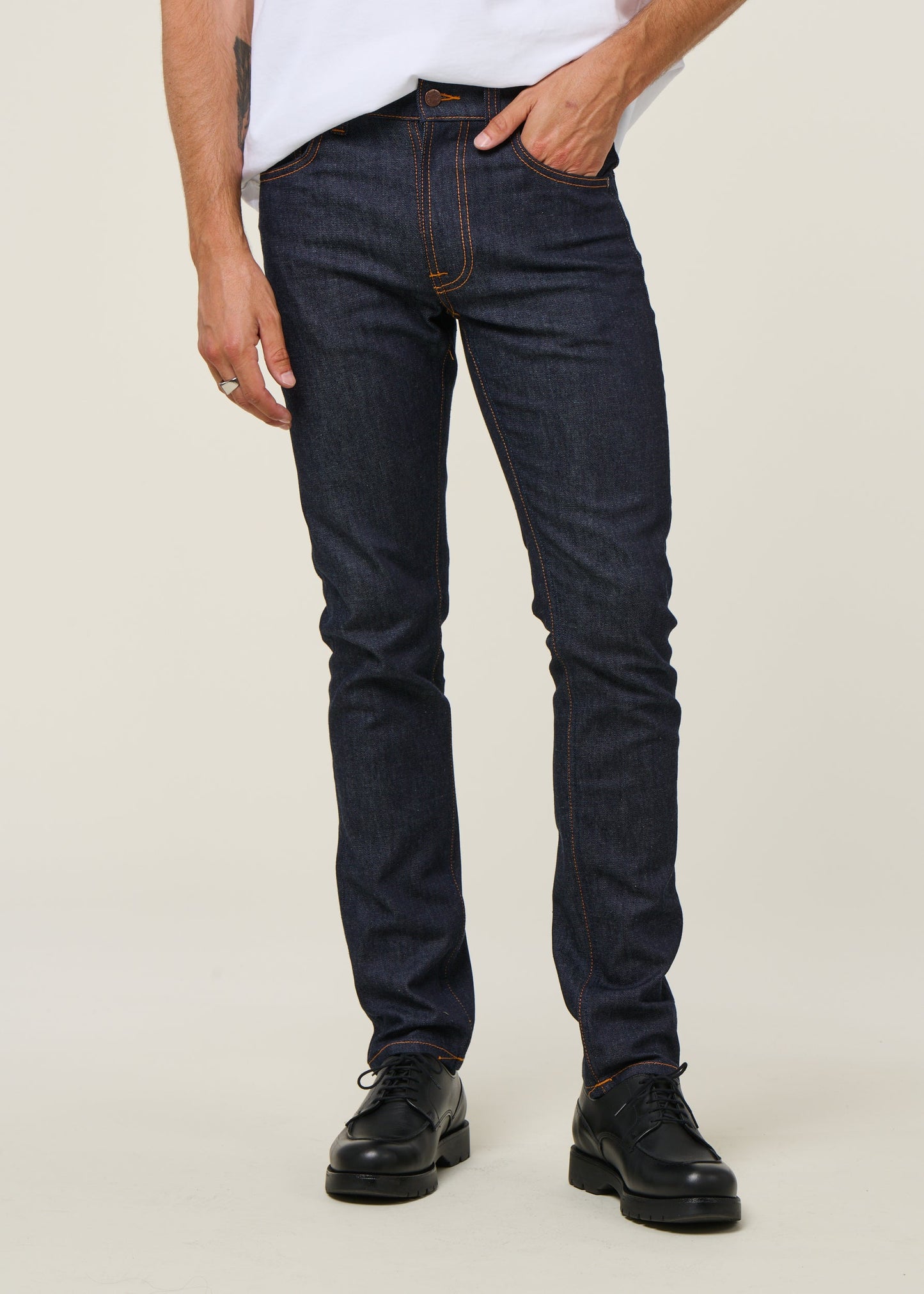 Jean slim en coton bio | brut "lean dean dry 16 dips"