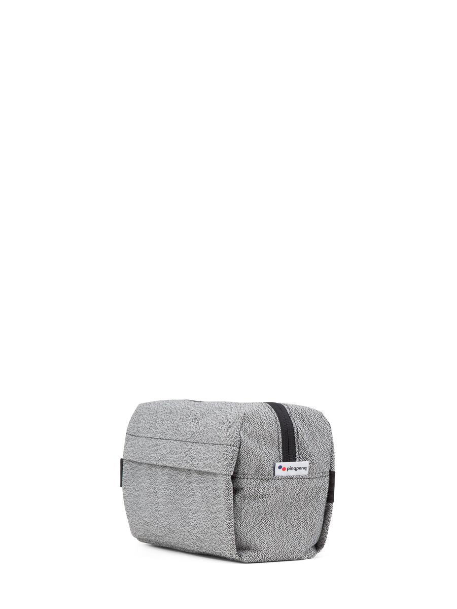 Trousse de toilette grise recyclé - pak vivid monochrome