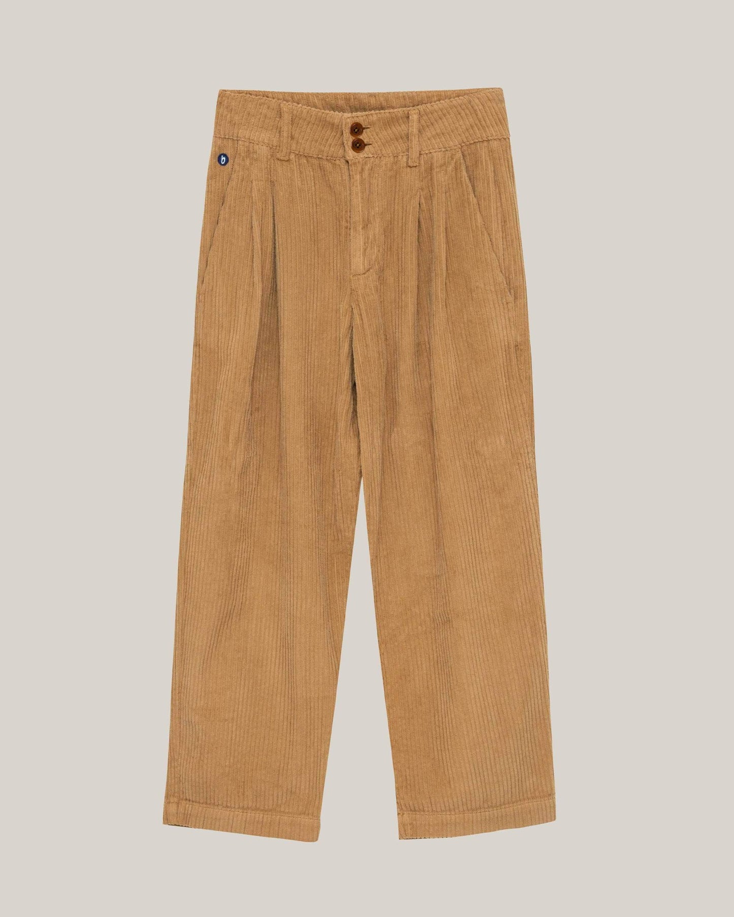 Pantalon ample velours en coton bio | camel