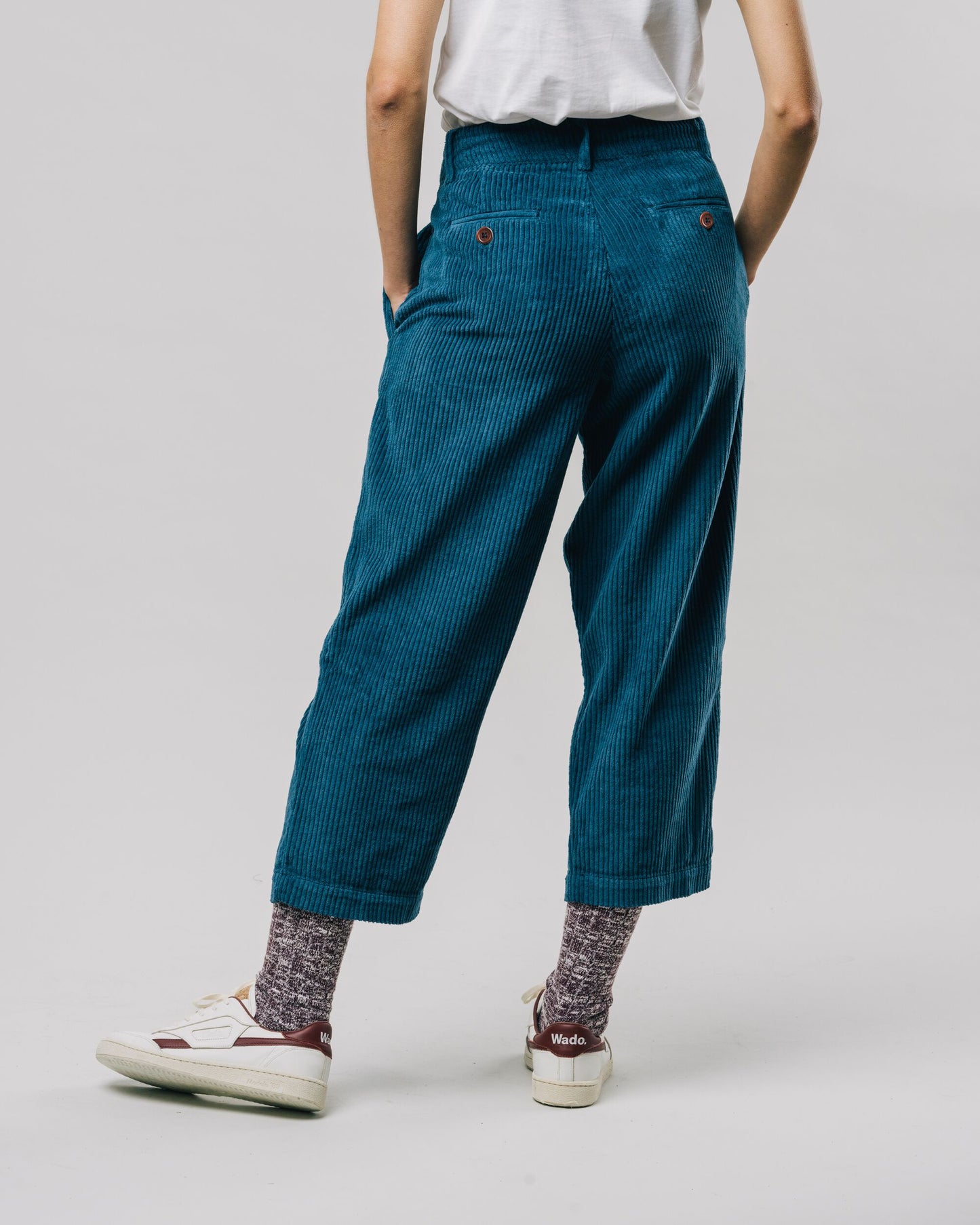Pantalon en velours côtelé de coton bio | Indigo "corduroy pants indigo"