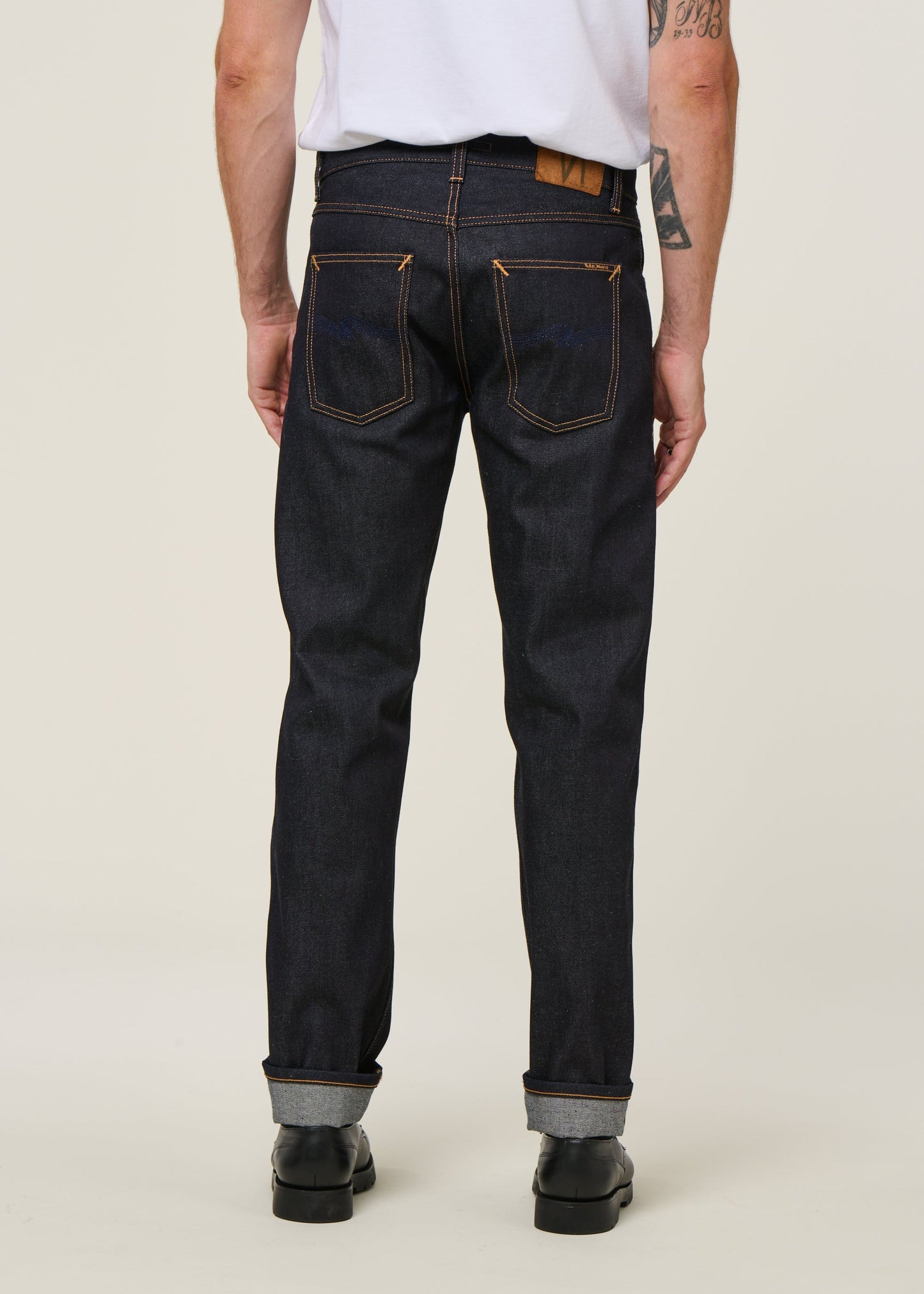 Jean droit toile selvedge en coton bio | brut "gritty jackson dry maze selvage"