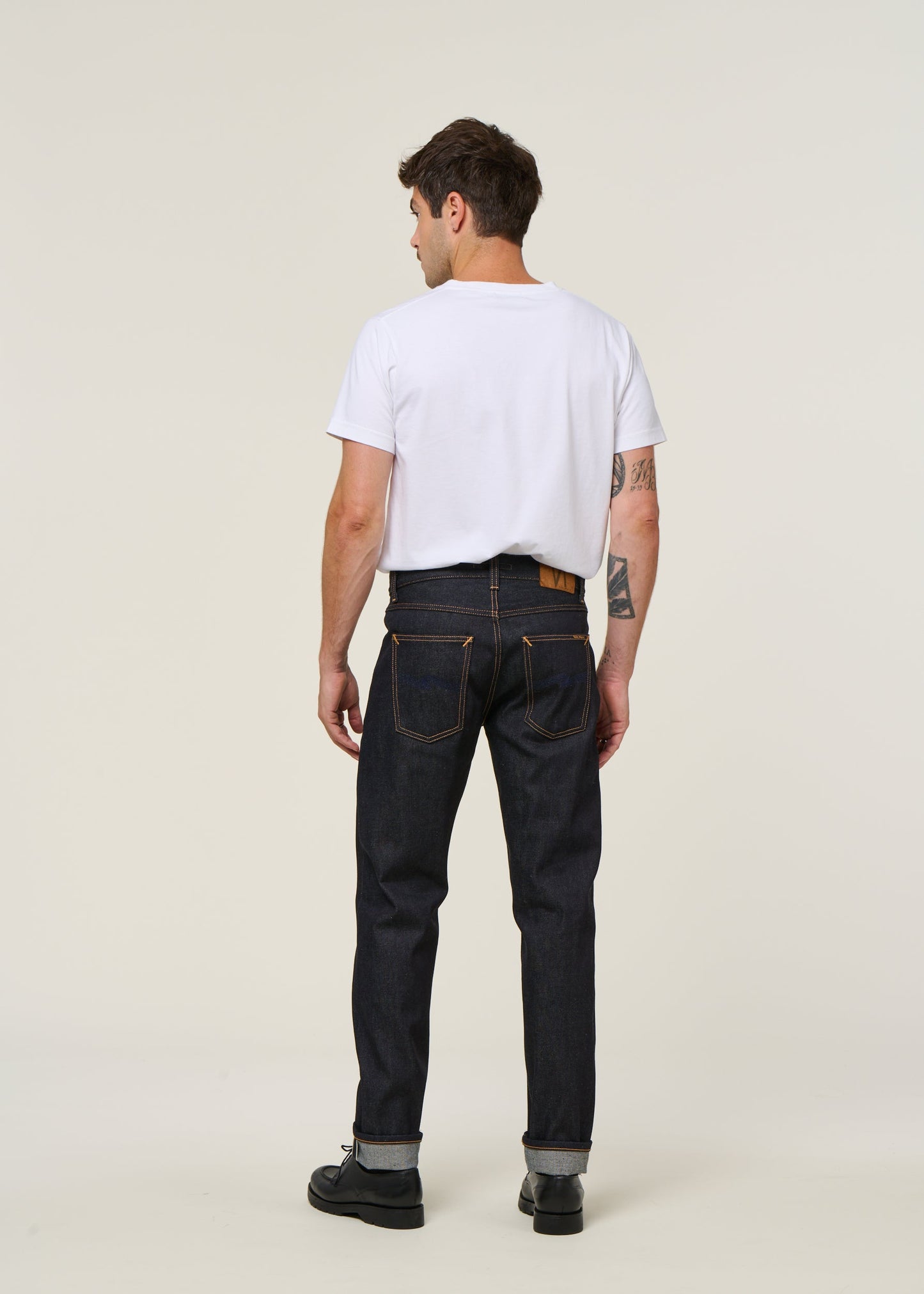 Jean droit toile selvedge en coton bio | brut "gritty jackson dry maze selvage"