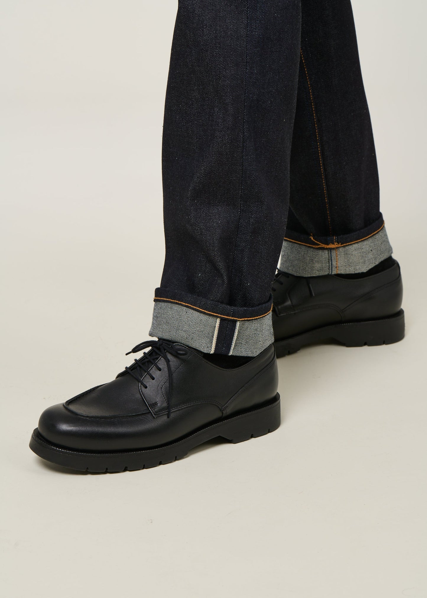 Jean droit toile selvedge en coton bio | brut "gritty jackson dry maze selvage"