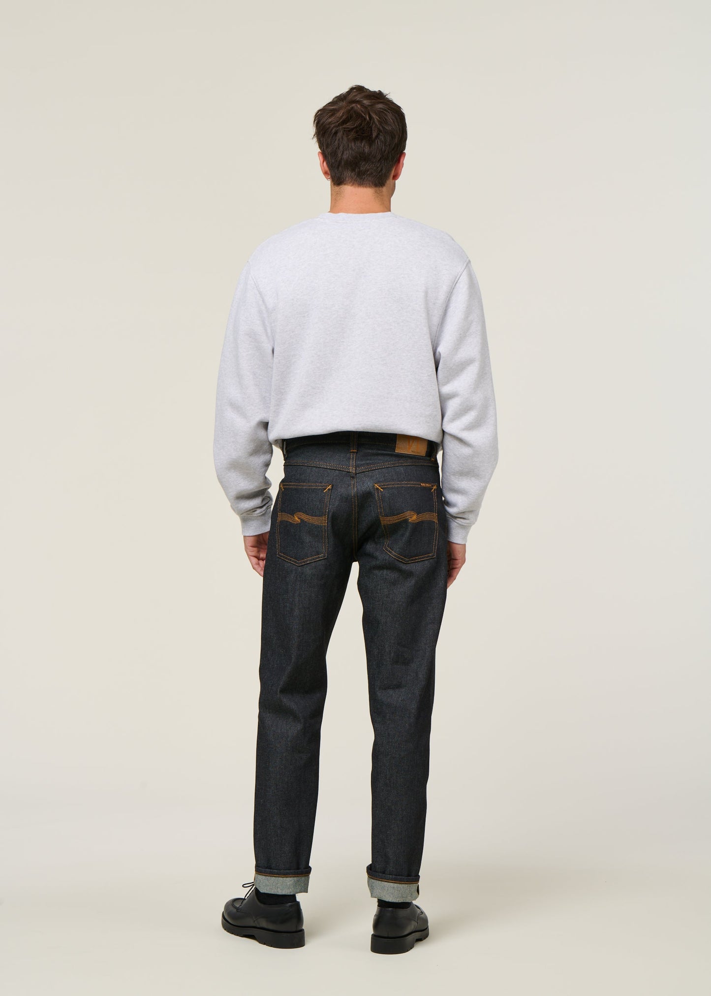 Jean droit large en coton bio | bleu brut "rad rufus dry heavy"