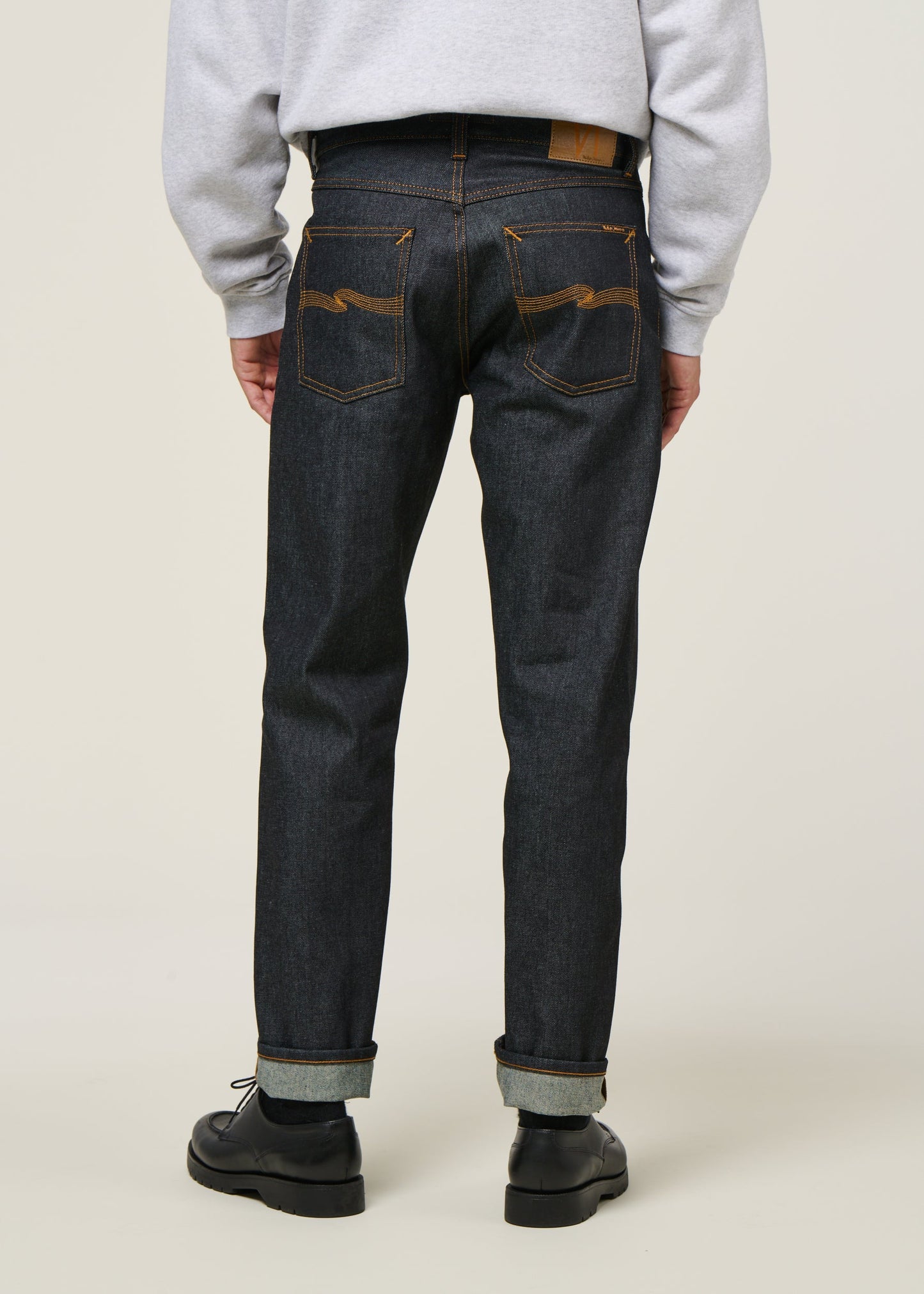Jean droit large en coton bio | bleu brut "rad rufus dry heavy"